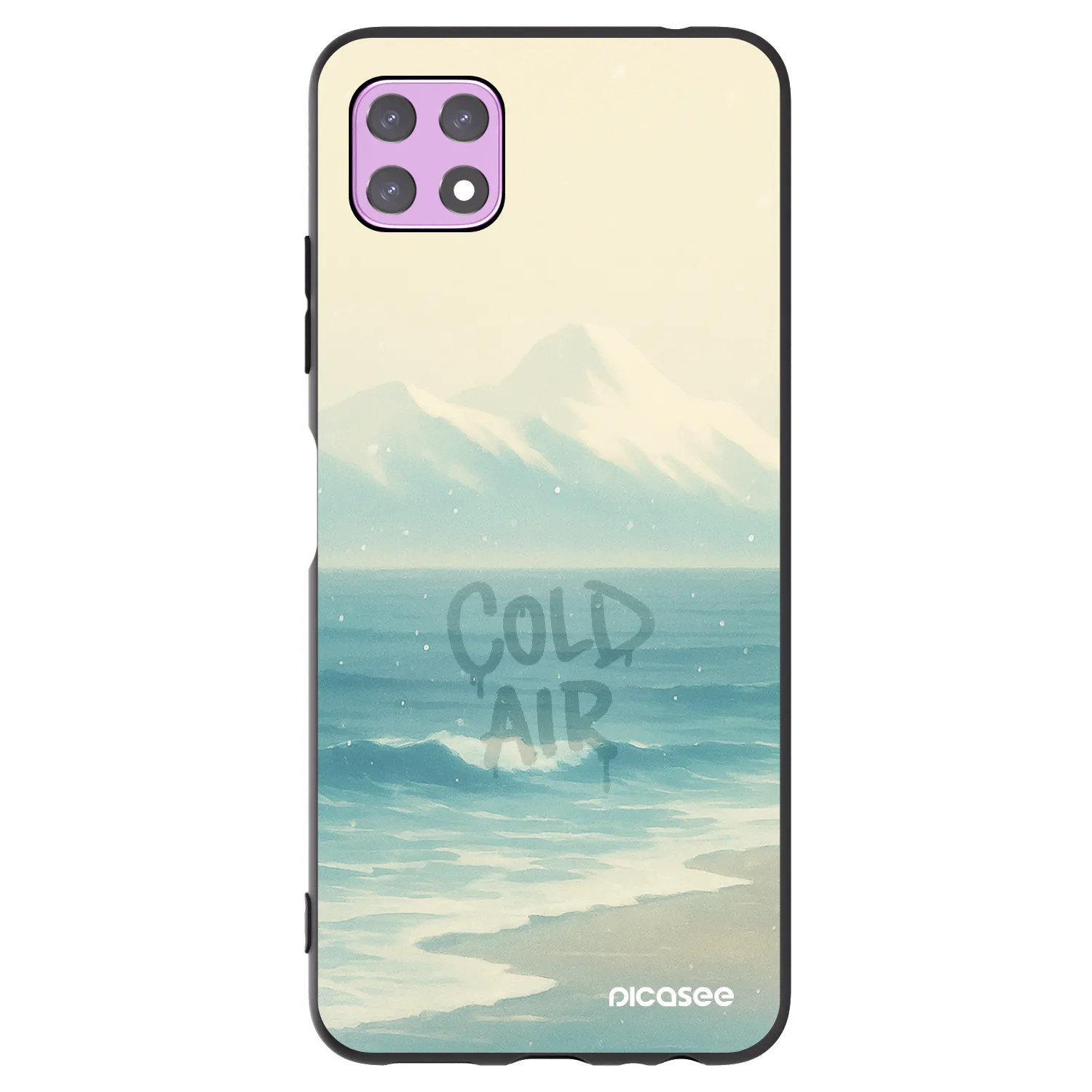 Picasee crna silikonska maskica za Samsung Galaxy A22 A226B 5G - COLD AIR