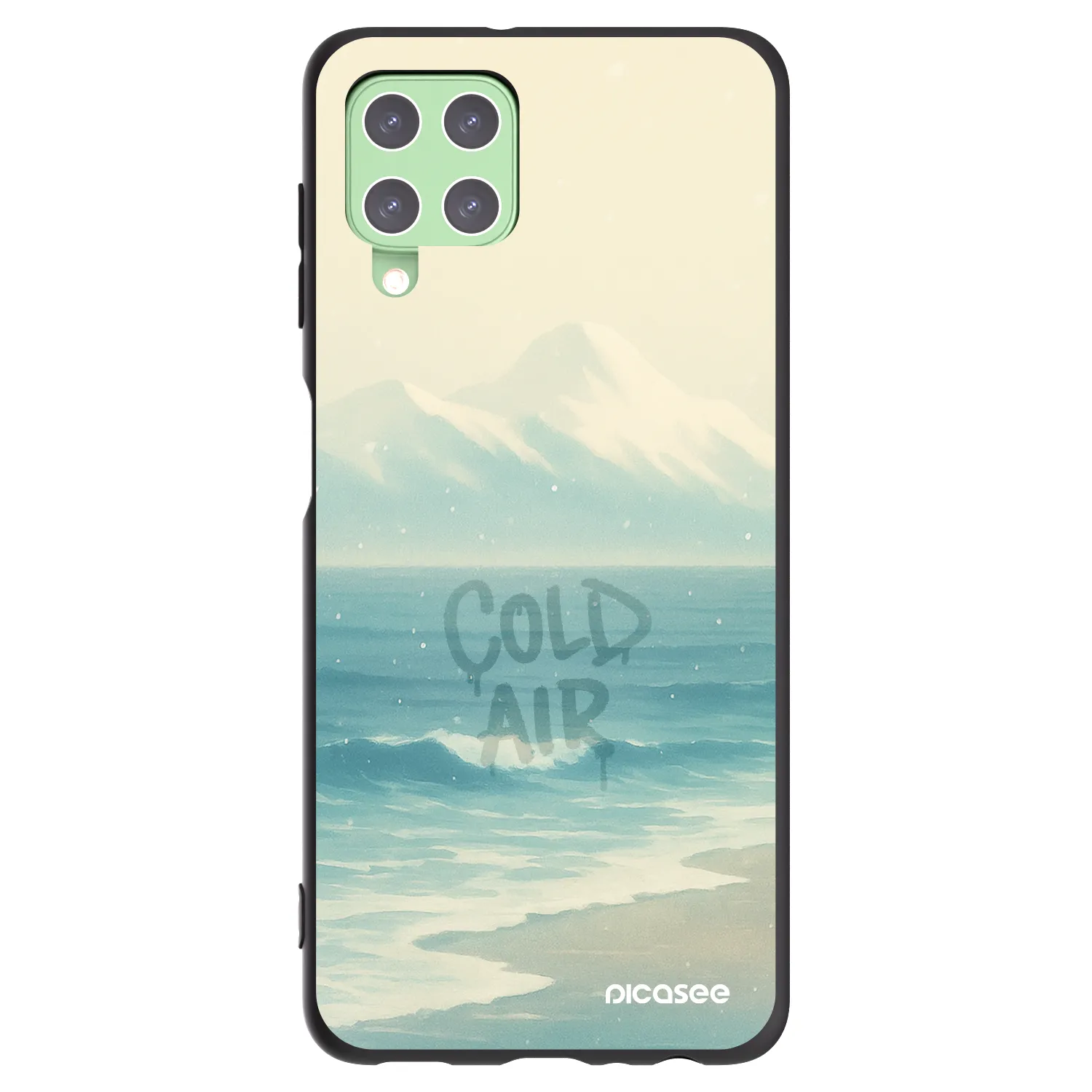 Picasee crna silikonska maskica za Samsung Galaxy A22 A225F 4G - COLD AIR