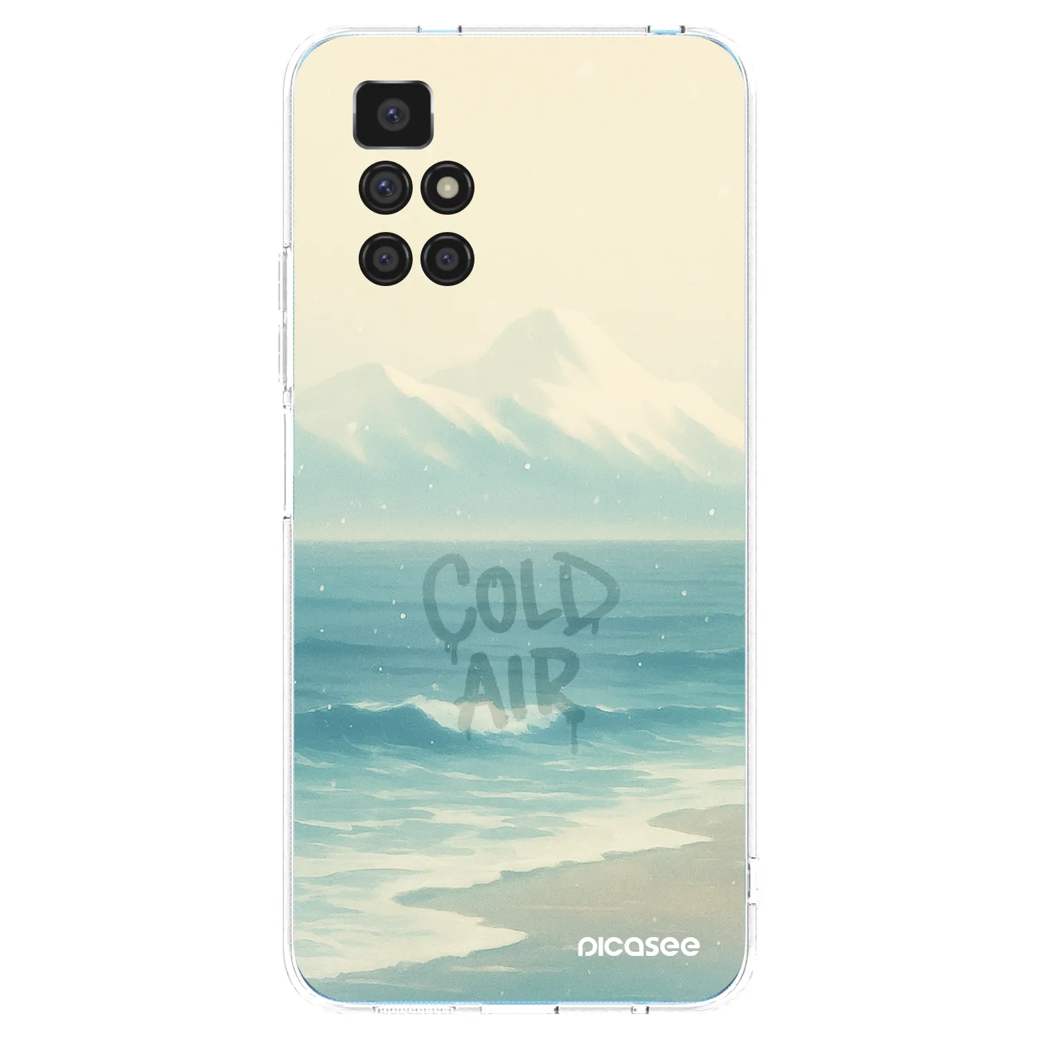Picasee silikonska prozirna maskica za Xiaomi Redmi 10 - COLD AIR