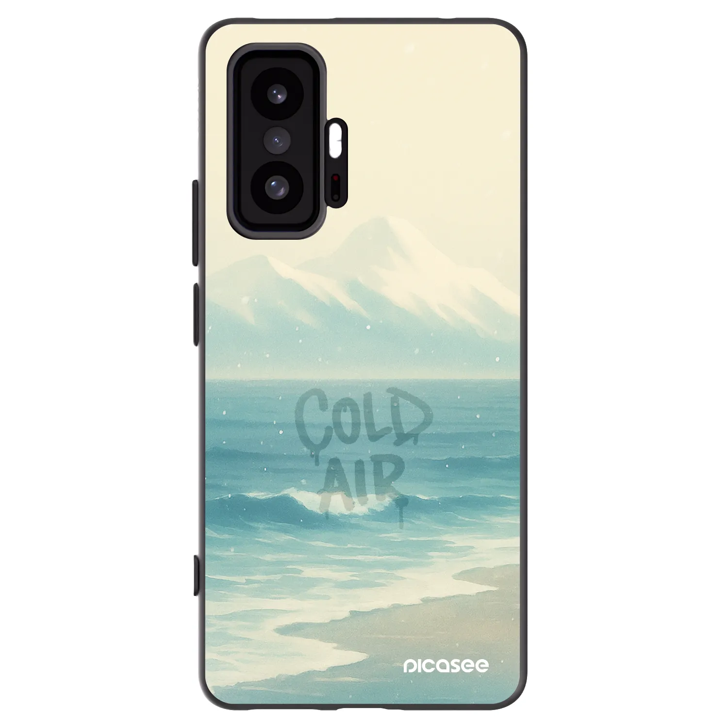 Picasee crna silikonska maskica za Xiaomi 11T - COLD AIR