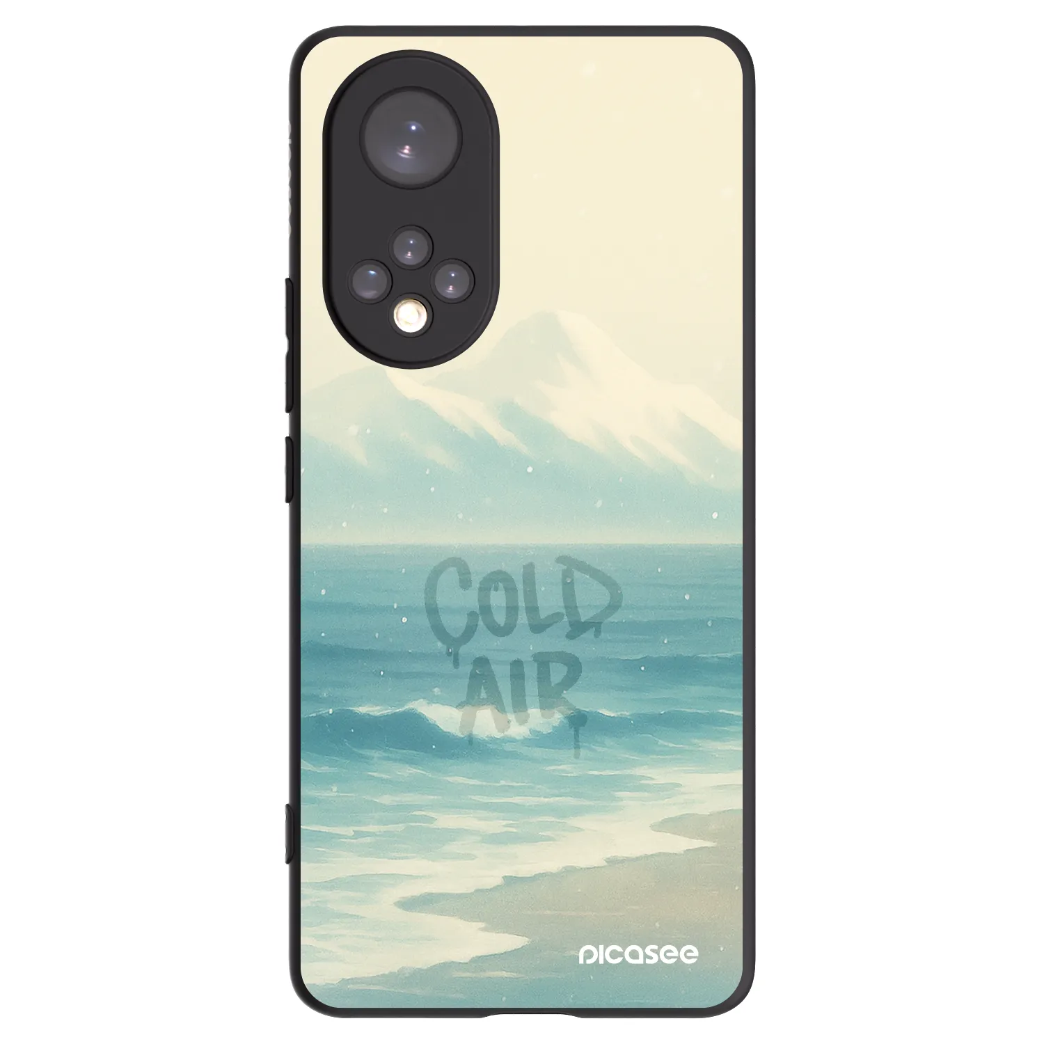 Picasee crna silikonska maskica za Honor 50 5G - COLD AIR