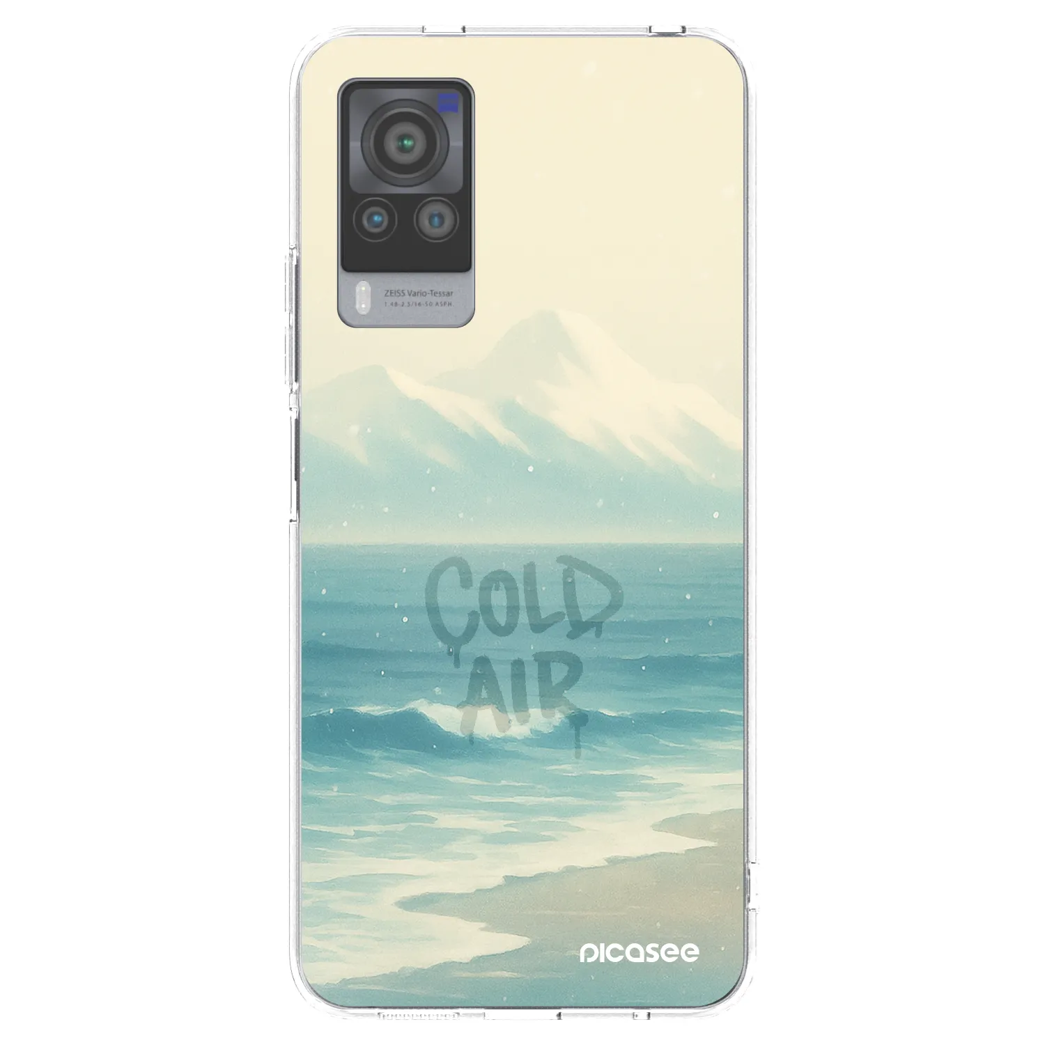 Picasee silikonska prozirna maskica za Vivo X60 Pro 5G - COLD AIR