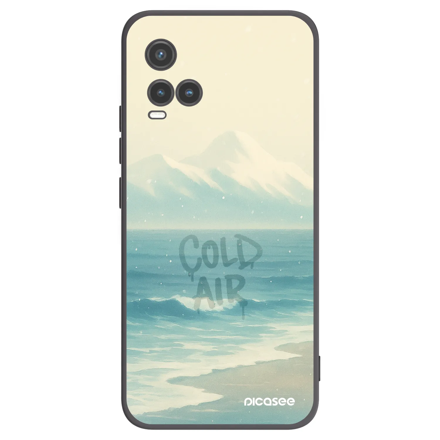Picasee crna silikonska maskica za Vivo Y33s - COLD AIR