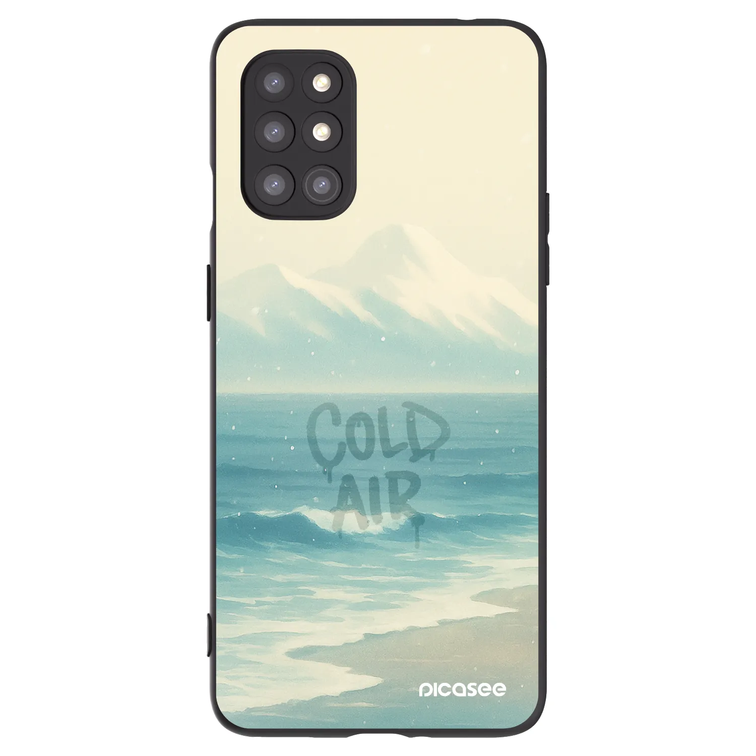 Picasee crna silikonska maskica za OnePlus 8T - COLD AIR