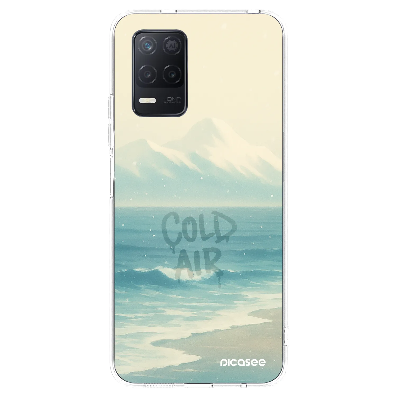 Picasee silikonska prozirna maskica za Realme 8 5G - COLD AIR