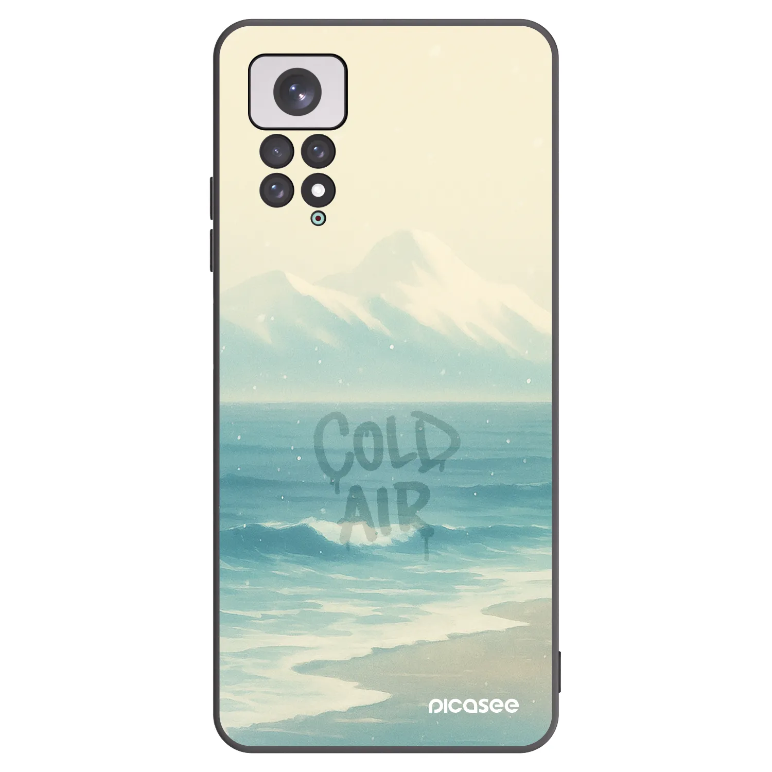Picasee crna silikonska maskica za Xiaomi Redmi Note 11 - COLD AIR