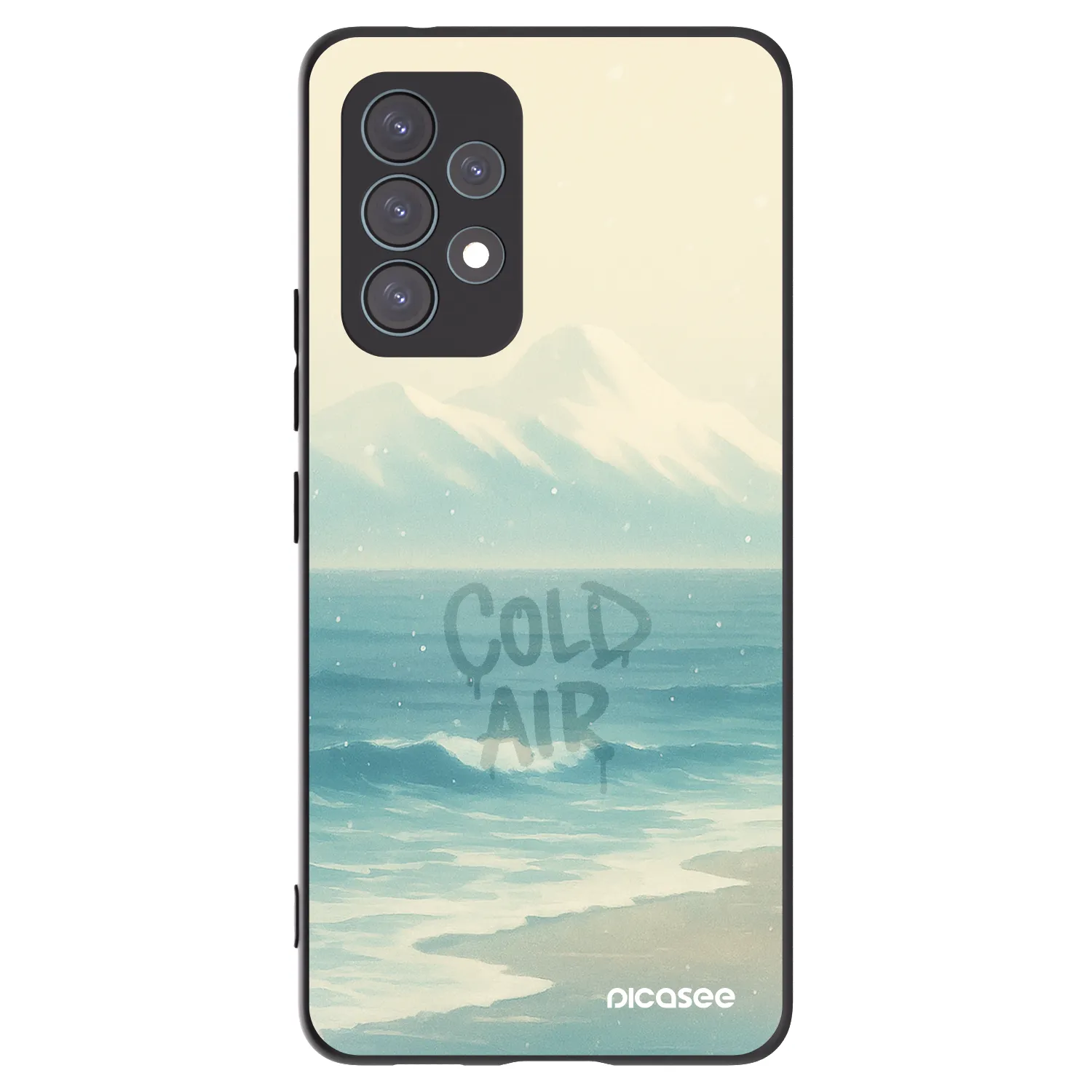 Picasee crna silikonska maskica za Samsung Galaxy A53 5G A536 - COLD AIR