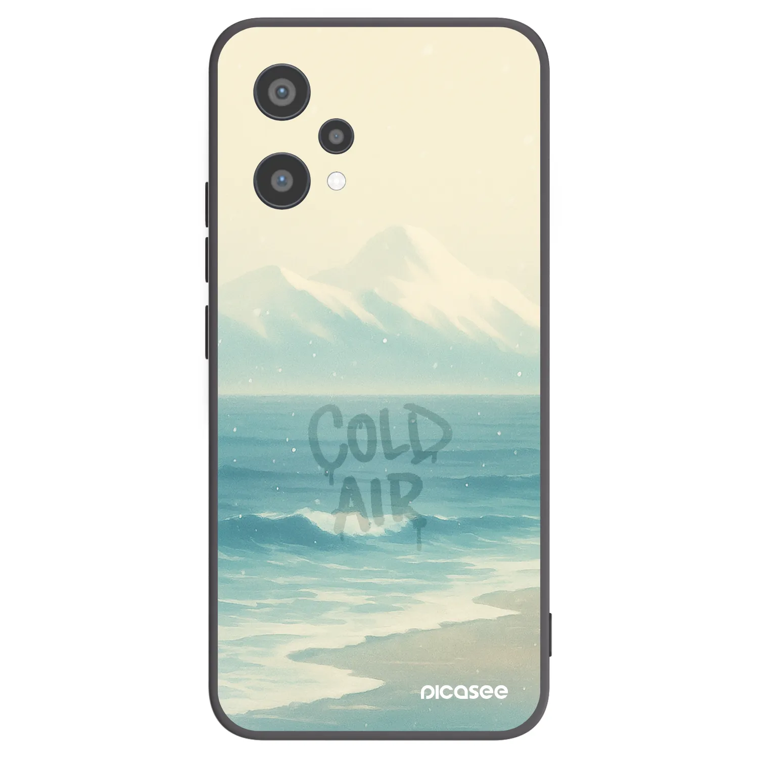 Picasee crna silikonska maskica za Realme 9 Pro 5G - COLD AIR