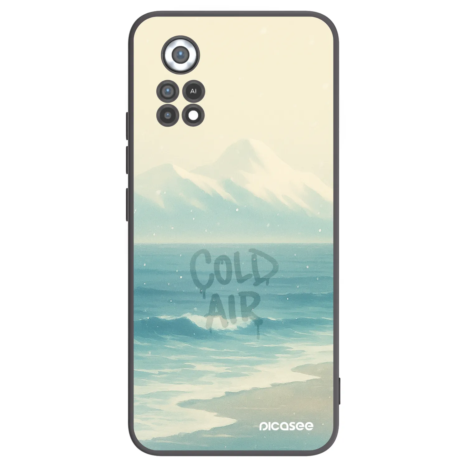 Picasee crna silikonska maskica za Xiaomi Poco X4 Pro 5G - COLD AIR
