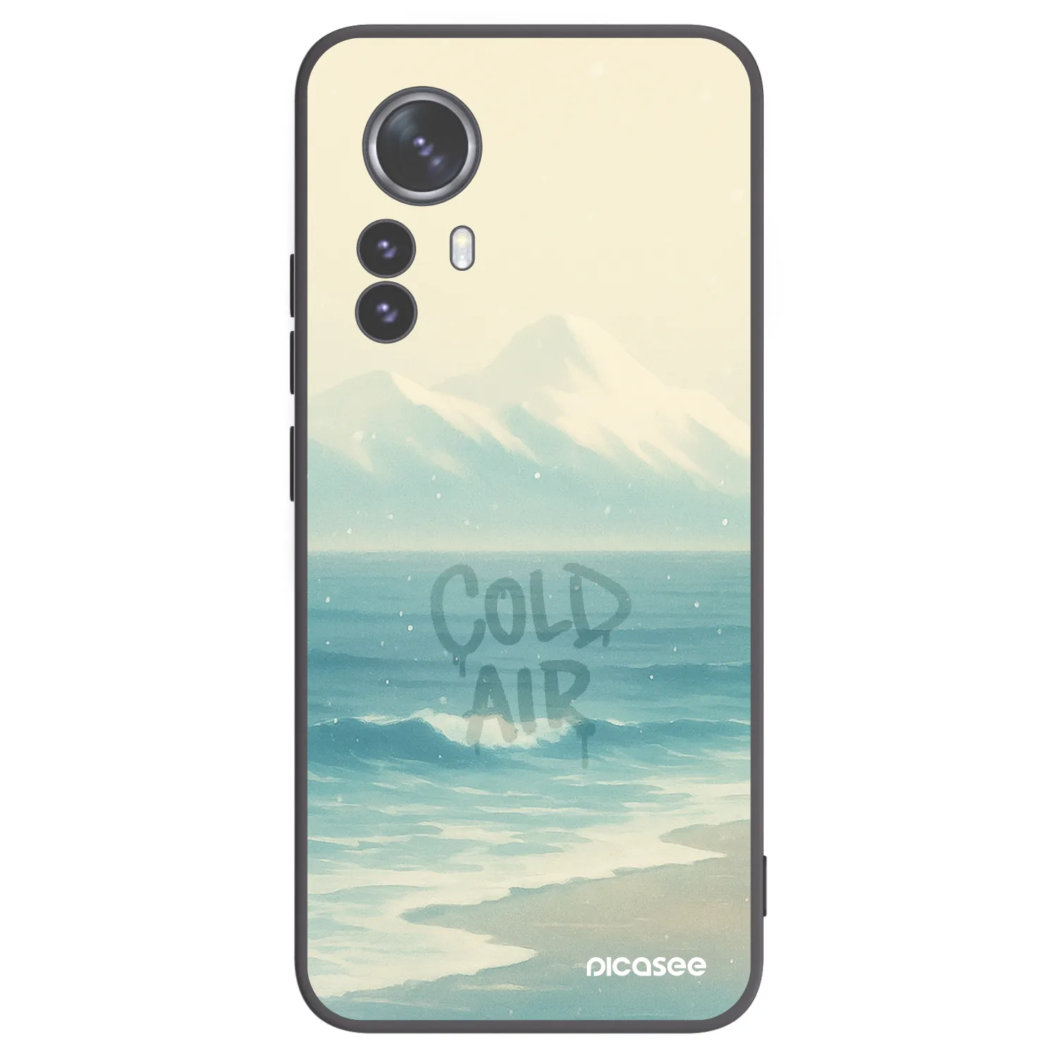 Picasee crna silikonska maskica za Xiaomi 12 Pro - COLD AIR