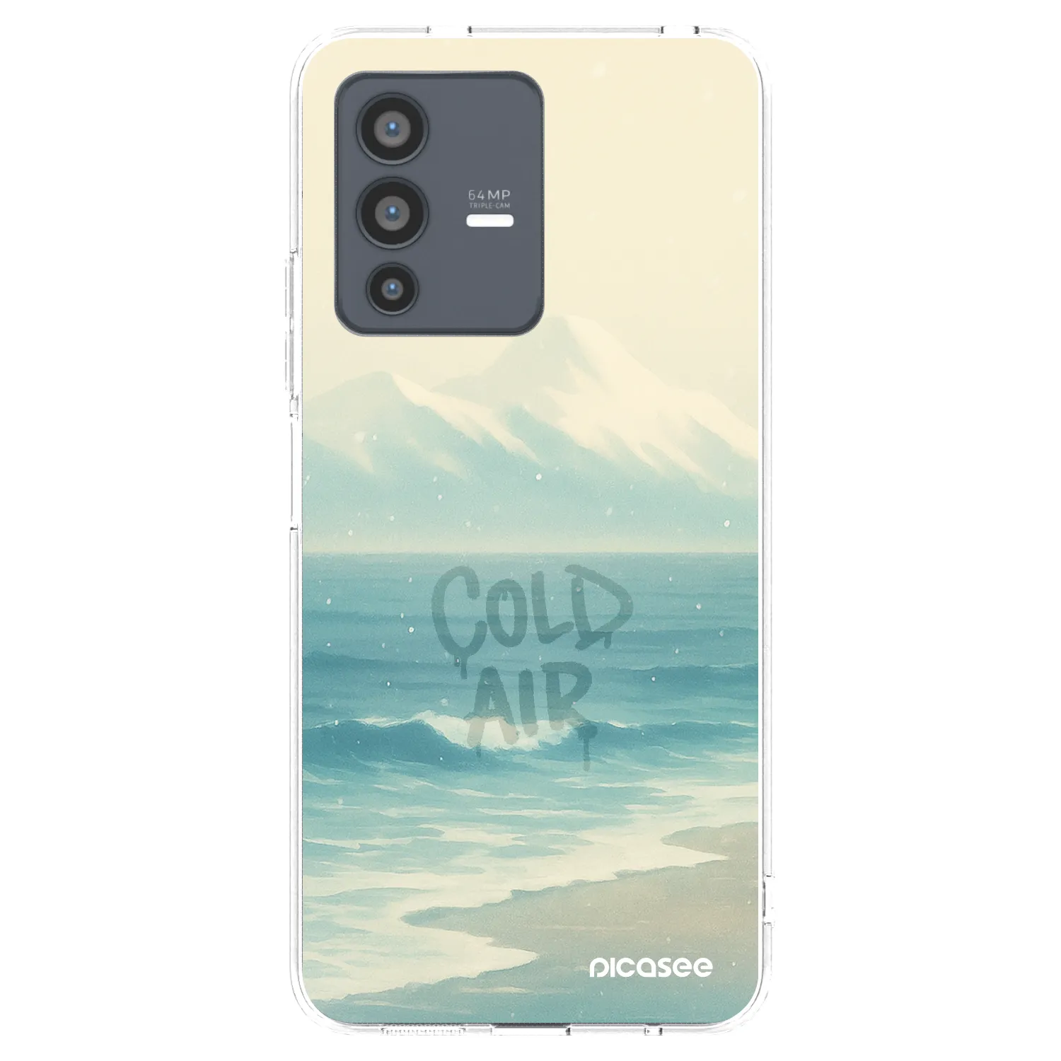 Picasee silikonska prozirna maskica za Vivo V23 5G - COLD AIR