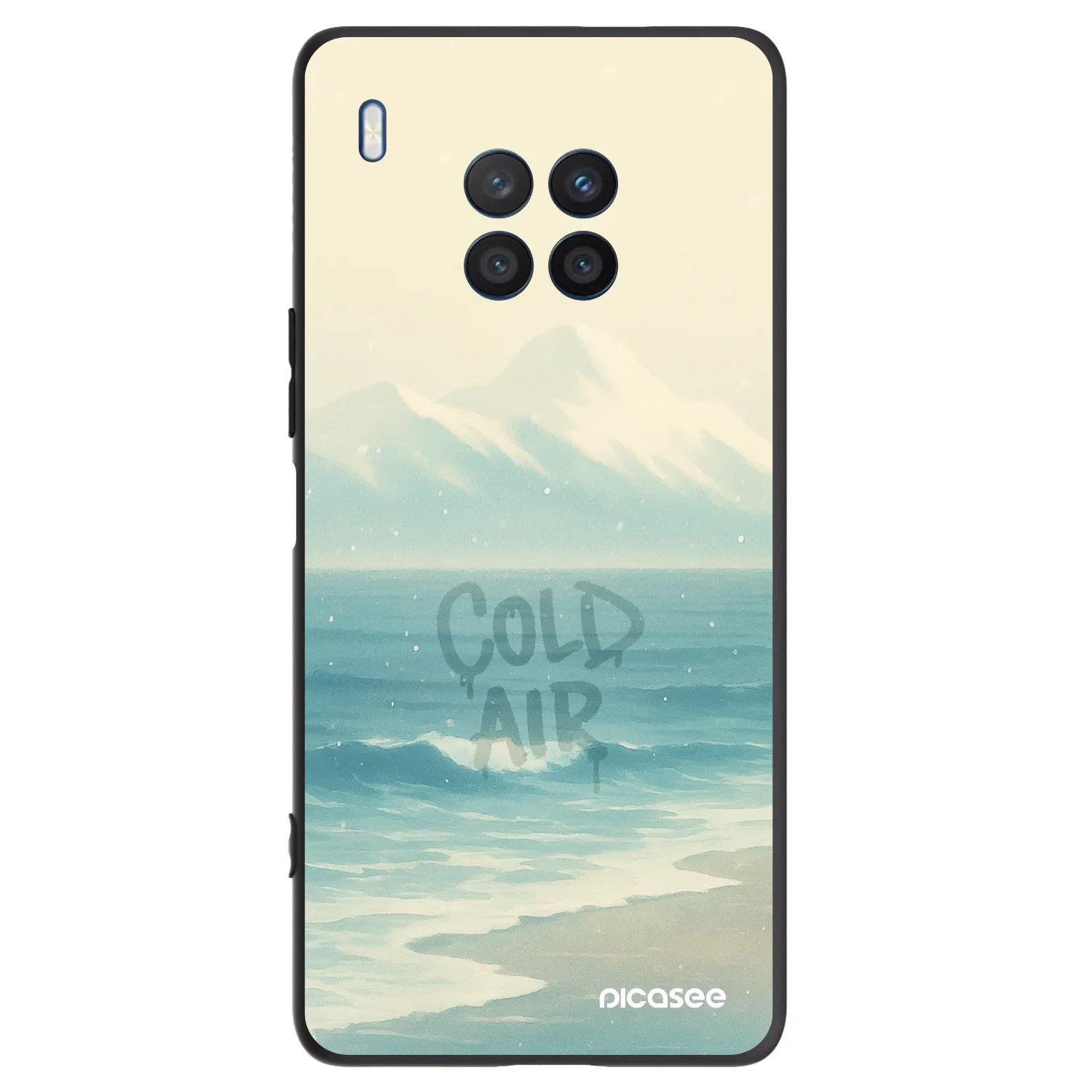 Picasee crna silikonska maskica za Honor 50 Lite - COLD AIR