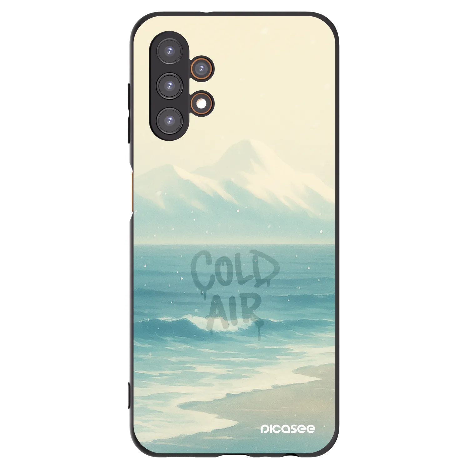 Picasee crna silikonska maskica za Samsung Galaxy A13 4G A135 - COLD AIR