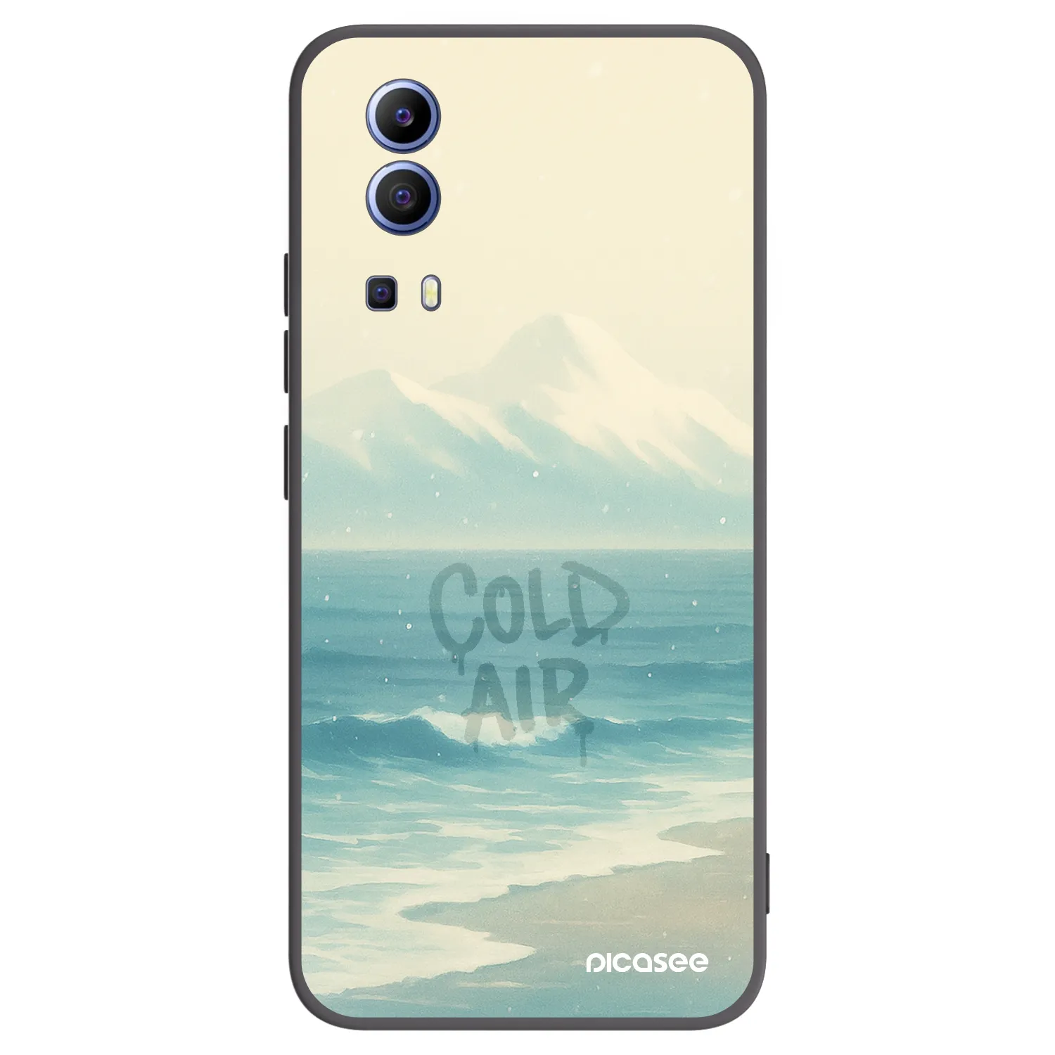 Picasee crna silikonska maskica za Vivo Y52 5G - COLD AIR