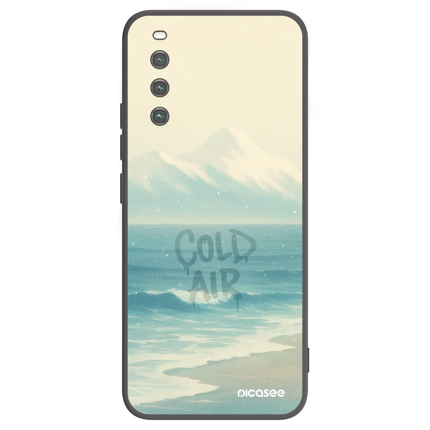 Picasee crna silikonska maskica za Sony Xperia 10 IV 5G - COLD AIR