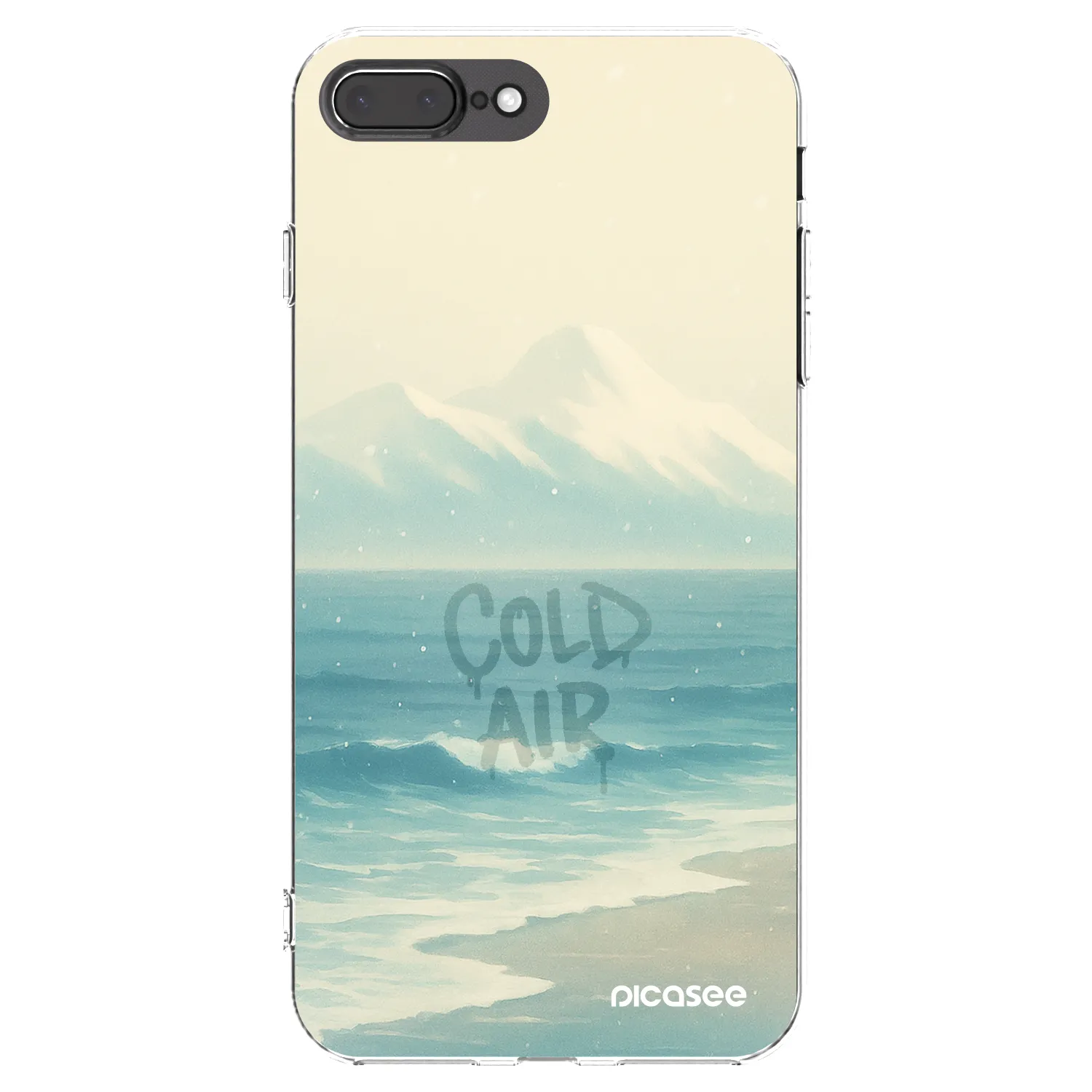 Picasee silikonska prozirna maskica za Apple iPhone 8 Plus - COLD AIR
