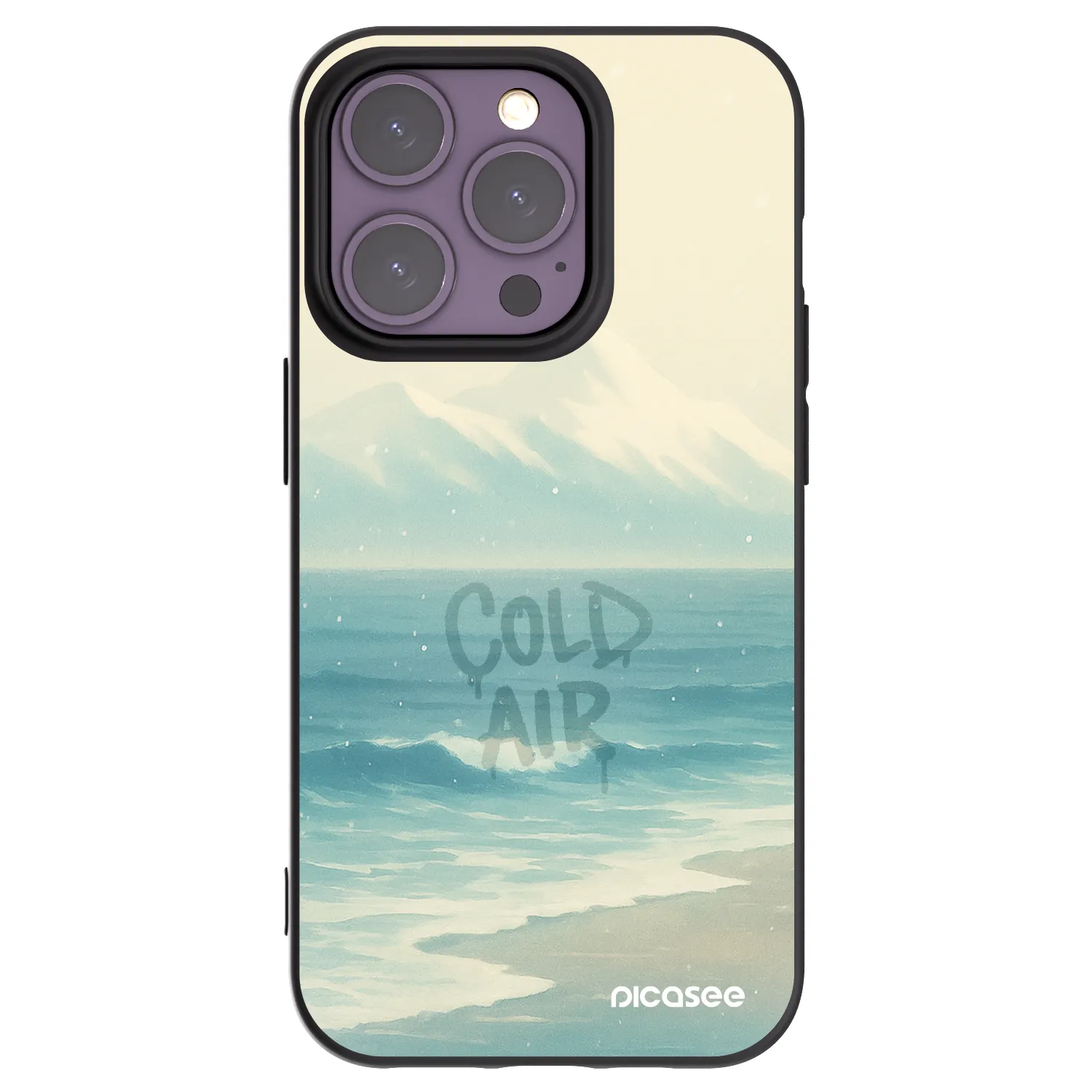 Picasee crna silikonska maskica za Apple iPhone 14 Pro - COLD AIR