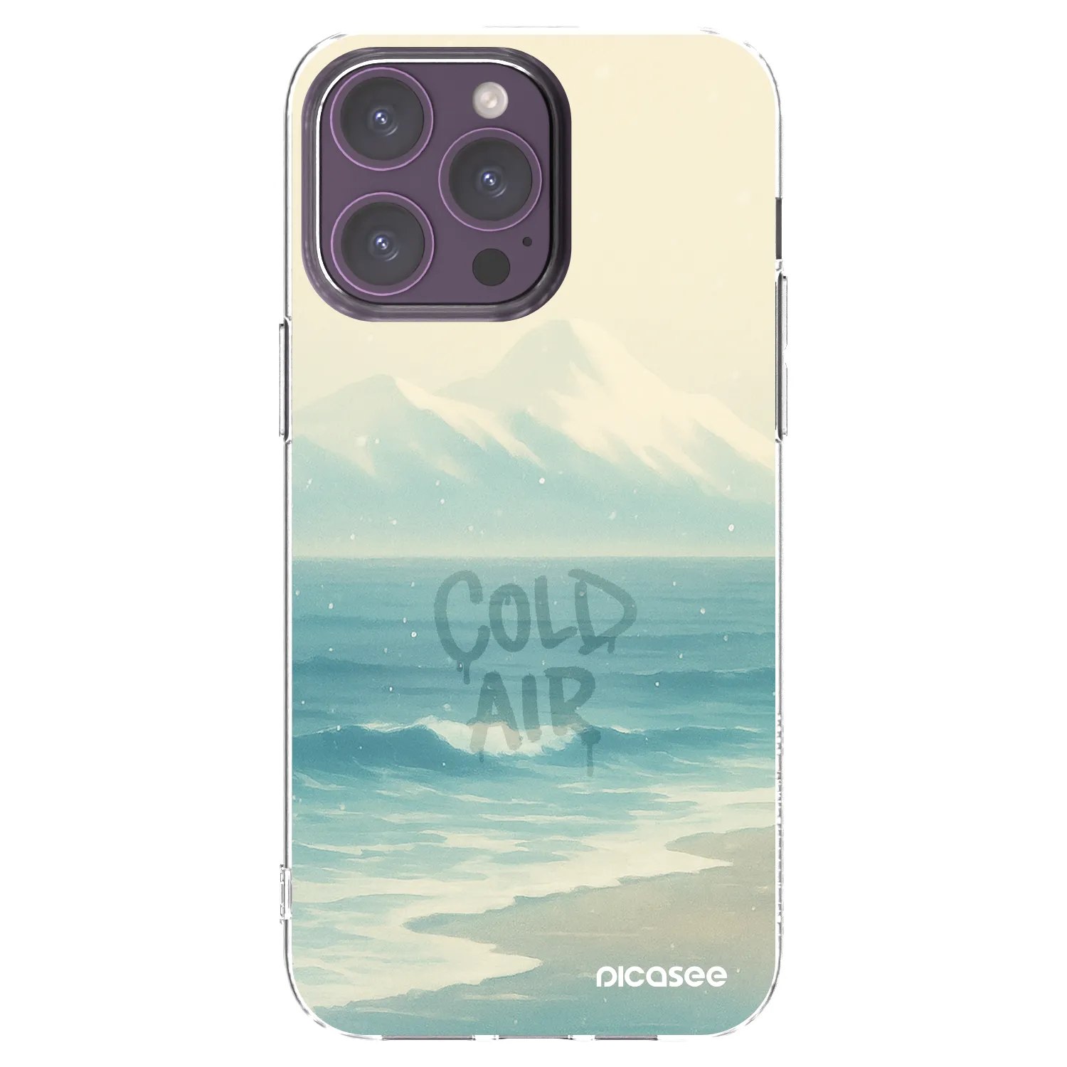 Picasee silikonska prozirna maskica za Apple iPhone 14 Pro Max - COLD AIR