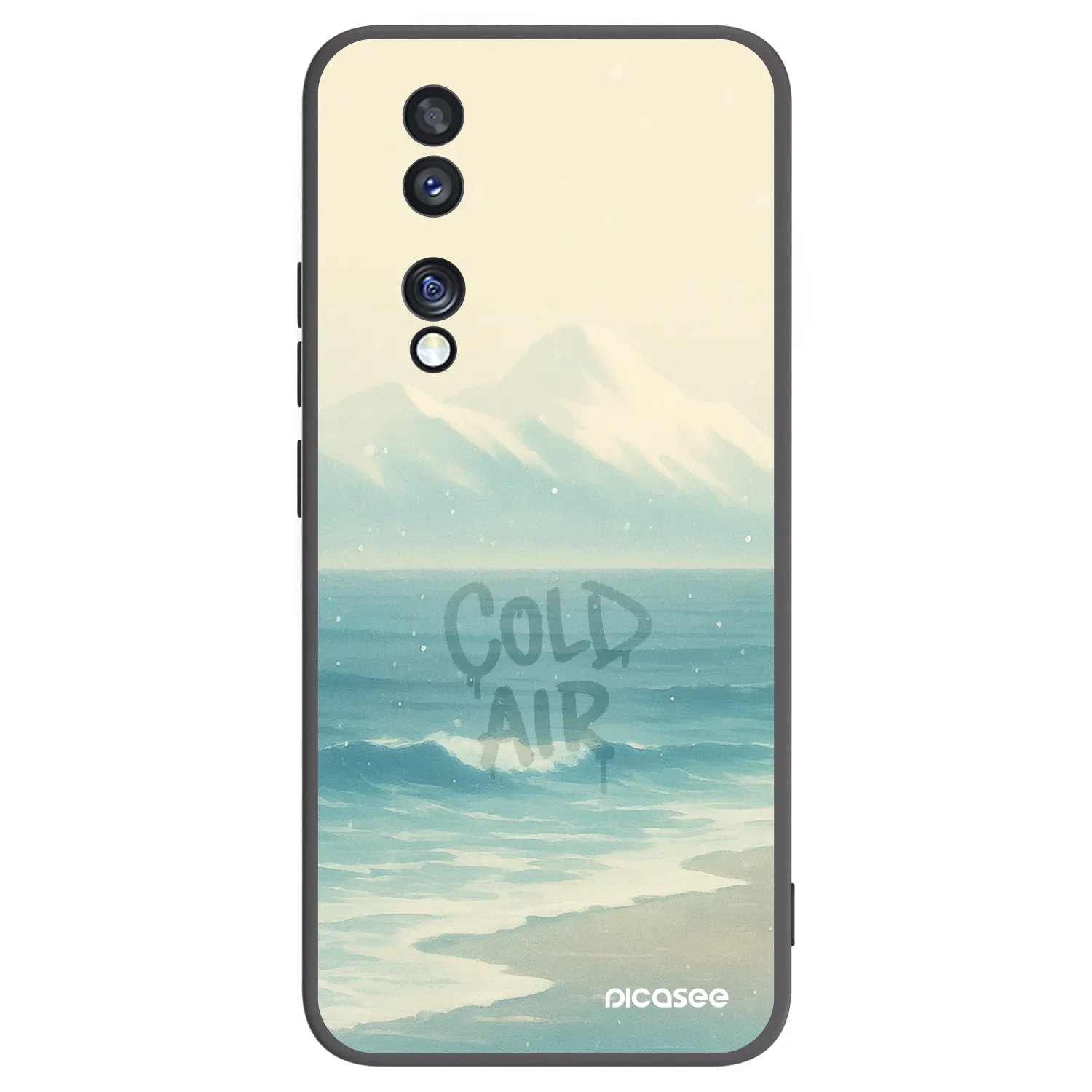 Picasee crna silikonska maskica za Honor 70 - COLD AIR