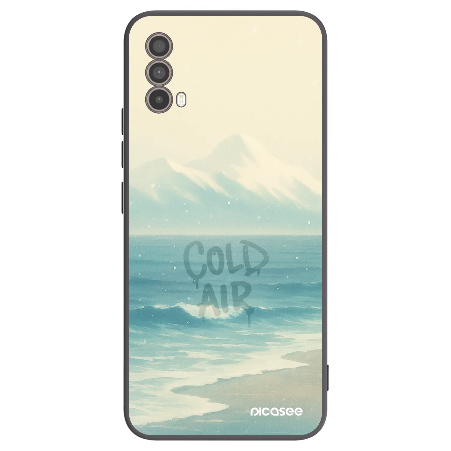 Picasee crna silikonska maskica za Motorola Moto E40 - COLD AIR