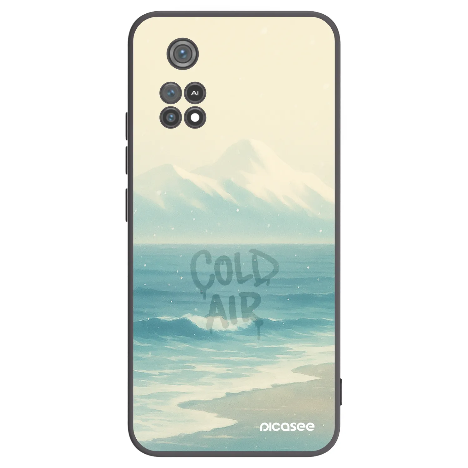 Picasee crna silikonska maskica za Xiaomi Poco M4 Pro - COLD AIR