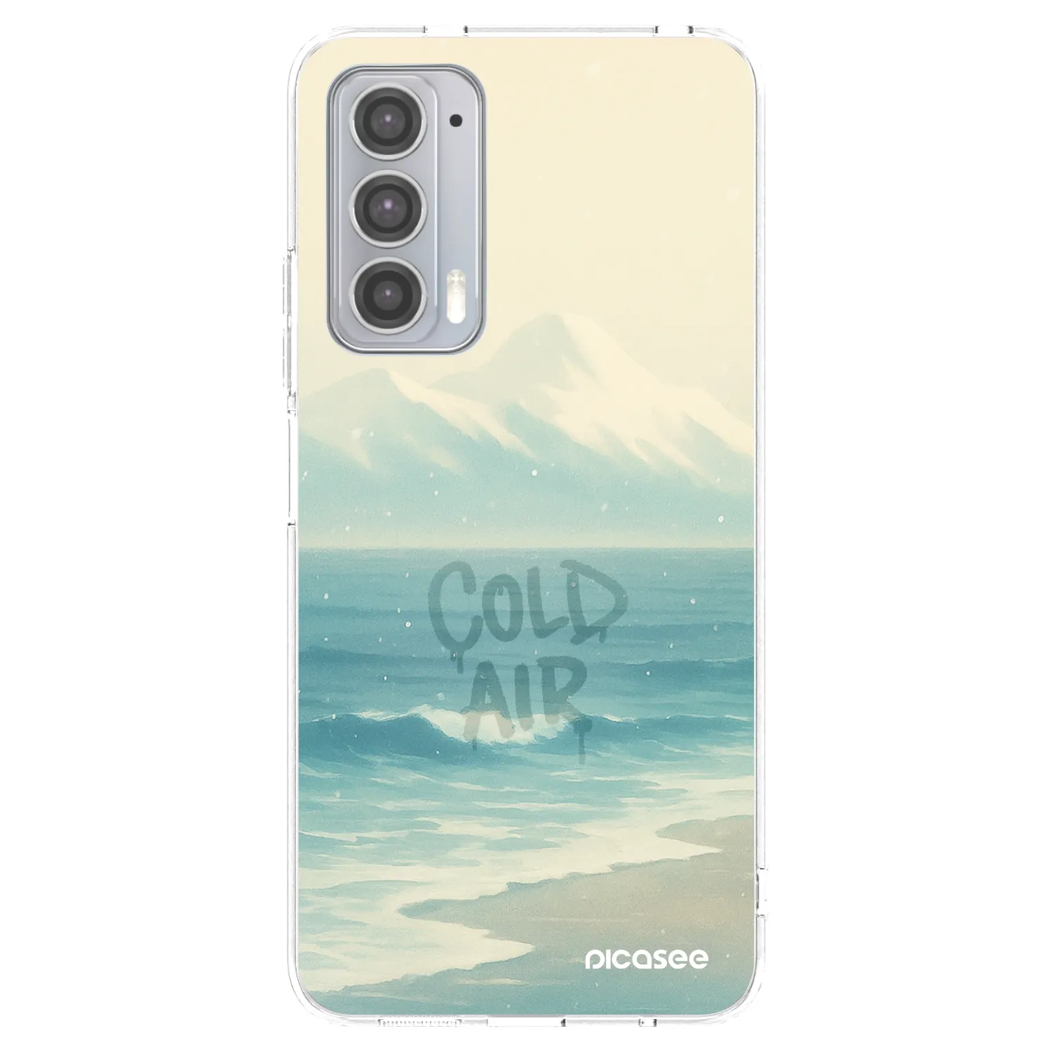 Picasee silikonska prozirna maskica za Motorola Edge 20 - COLD AIR
