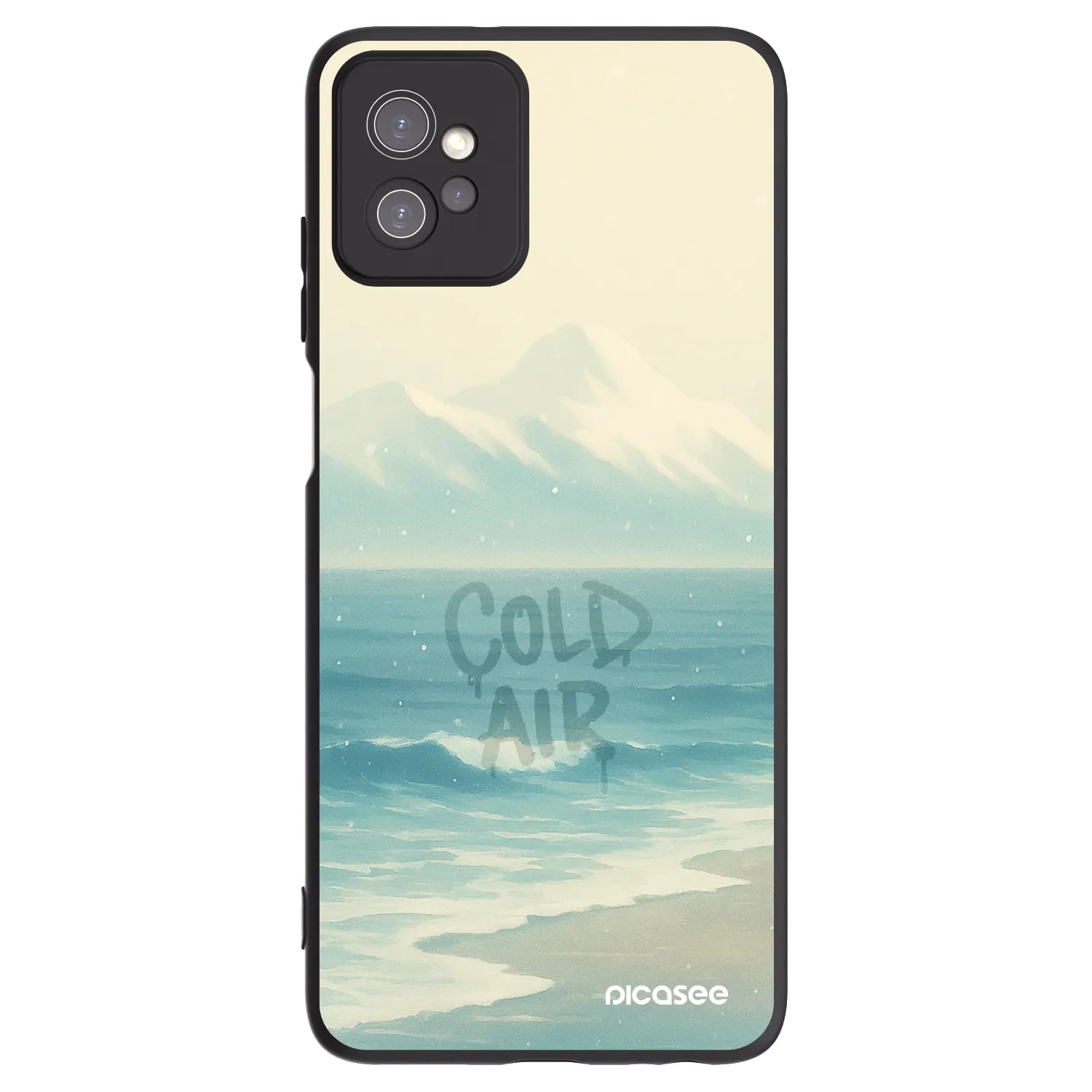 Picasee crna silikonska maskica za Motorola Moto G32 - COLD AIR