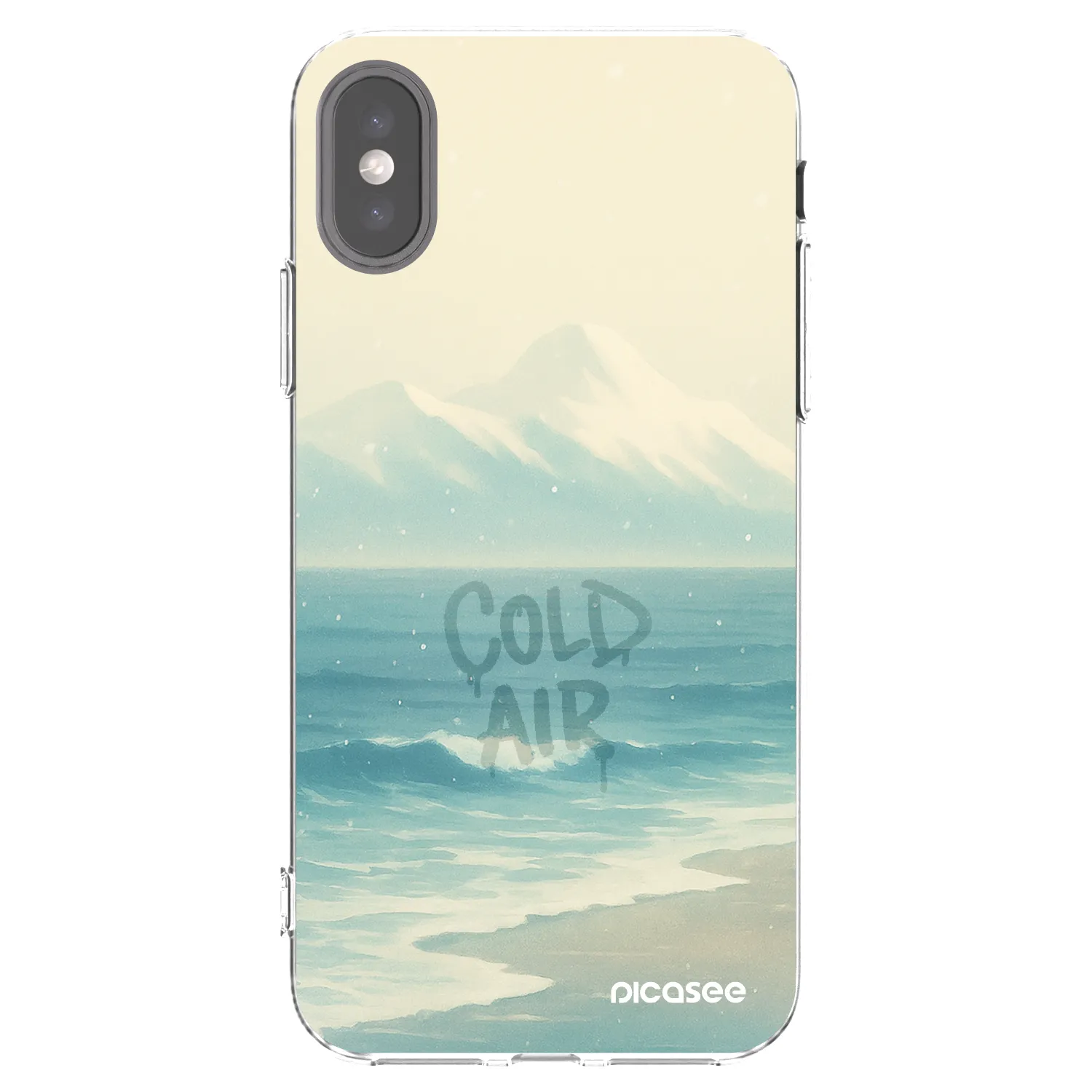 Picasee silikonska prozirna maskica za Apple iPhone X/XS - COLD AIR