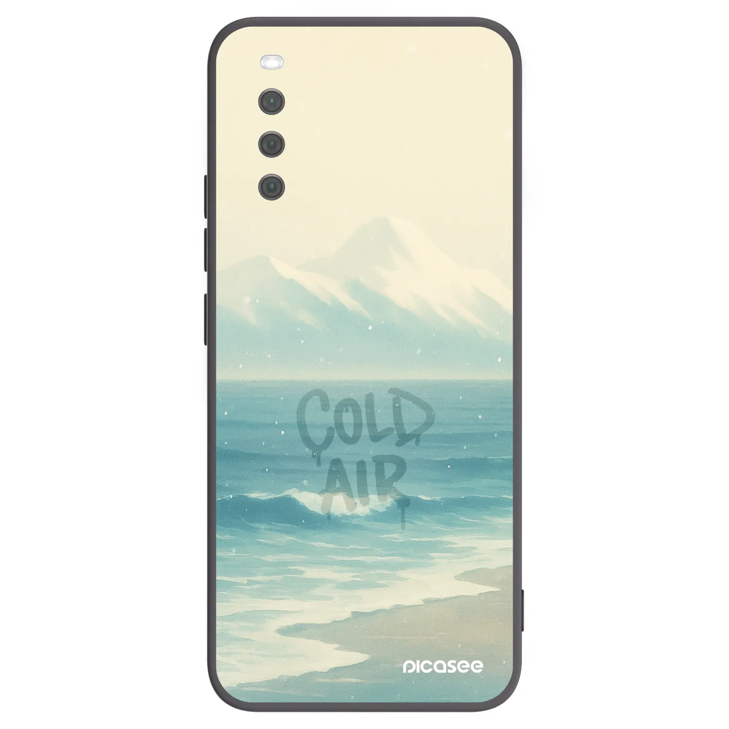 Picasee crna silikonska maskica za Sony Xperia 10 III - COLD AIR