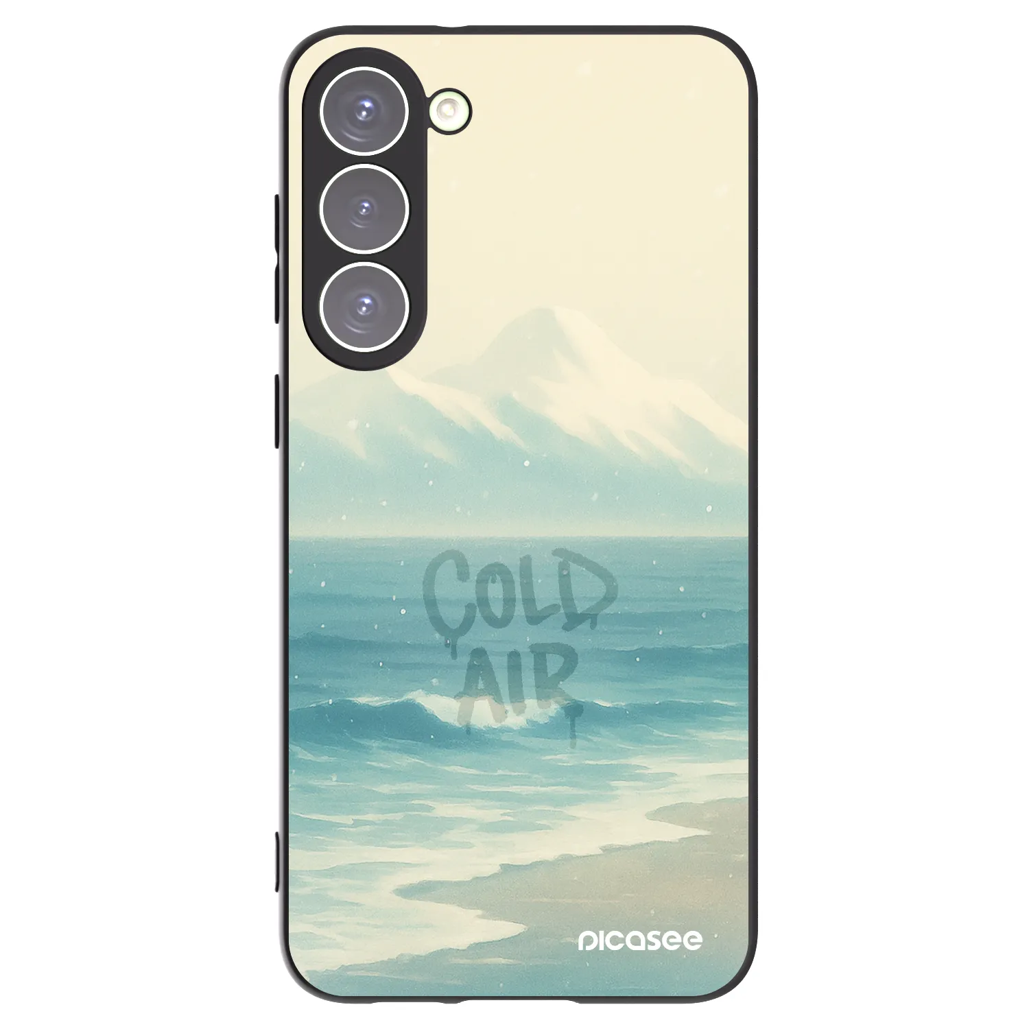 Picasee crna silikonska maskica za Samsung Galaxy S23+ 5G - COLD AIR