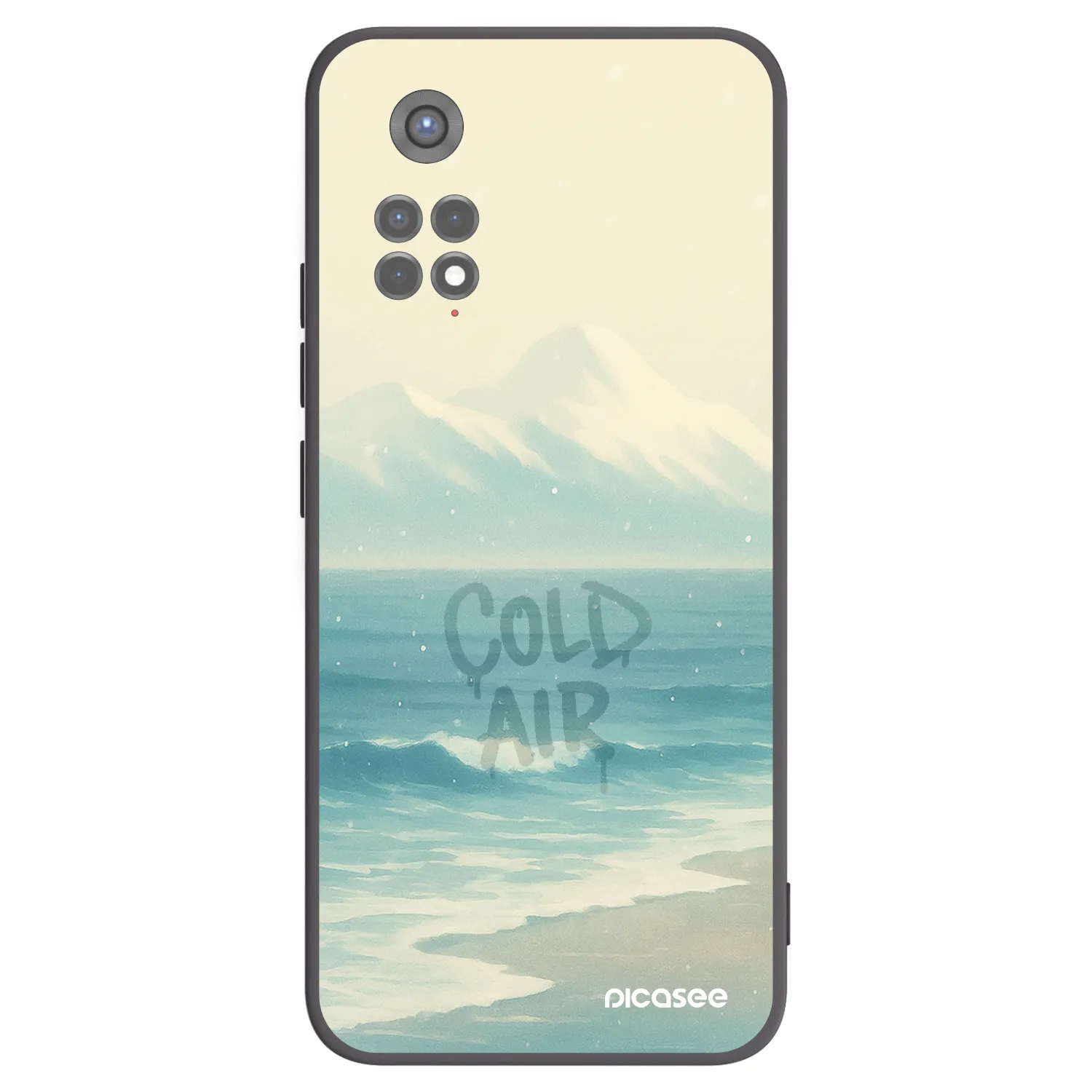 Picasee crna silikonska maskica za Xiaomi Redmi Note 11S 5G - COLD AIR
