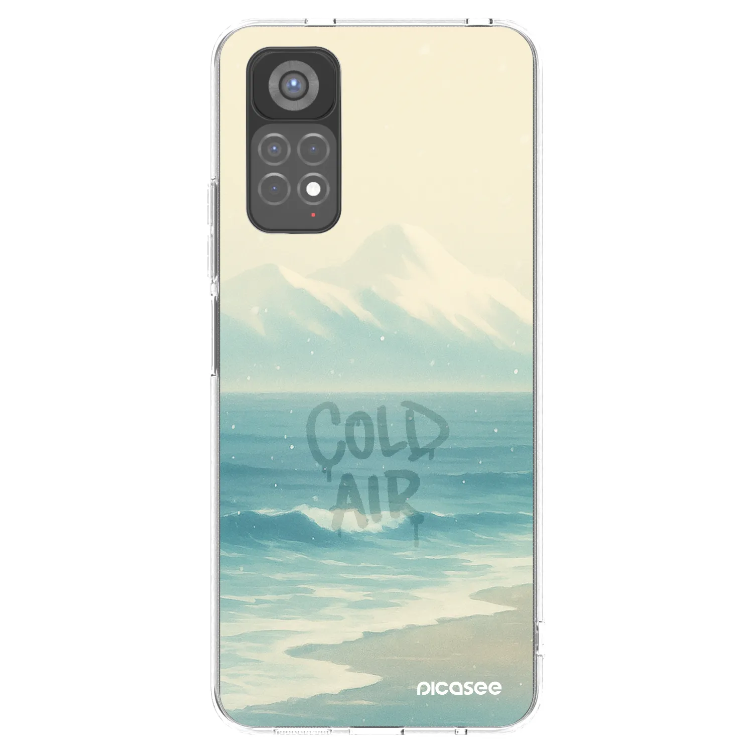 Picasee silikonska prozirna maskica za Xiaomi Redmi Note 11S 5G - COLD AIR