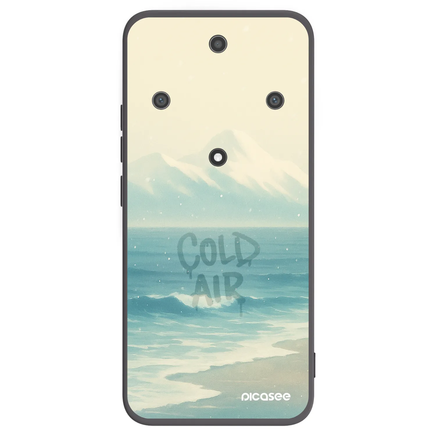 Picasee crna silikonska maskica za Honor Magic5 Lite 5G - COLD AIR