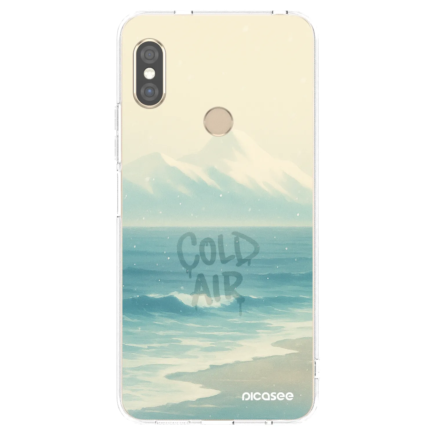 Picasee silikonska prozirna maskica za Xiaomi Redmi Note 5 Global - COLD AIR