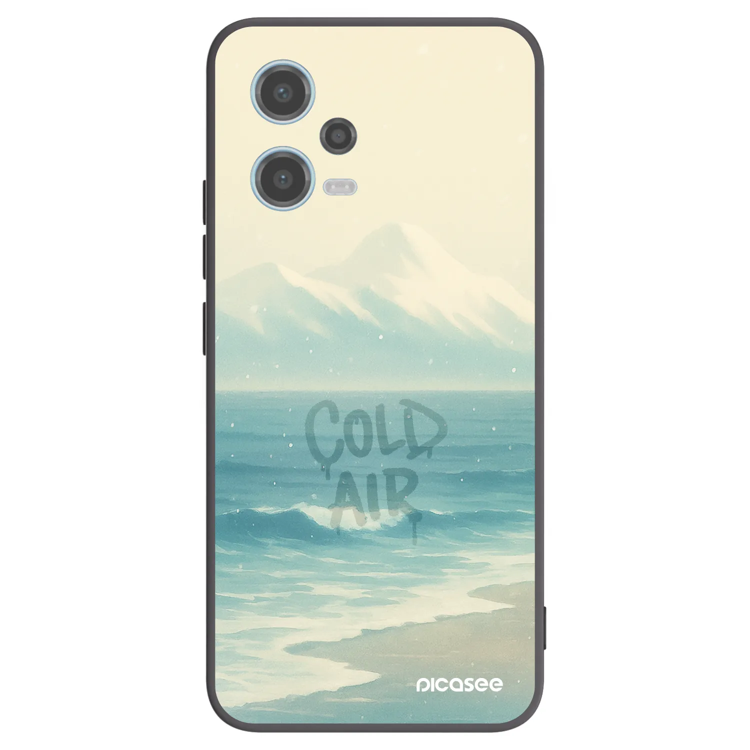Picasee crna silikonska maskica za Xiaomi Redmi Note 12 5G - COLD AIR