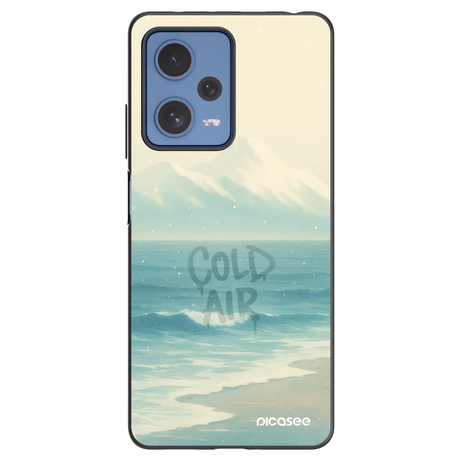 Picasee crna silikonska maskica za Xiaomi Redmi Note 12 Pro 5G - COLD AIR