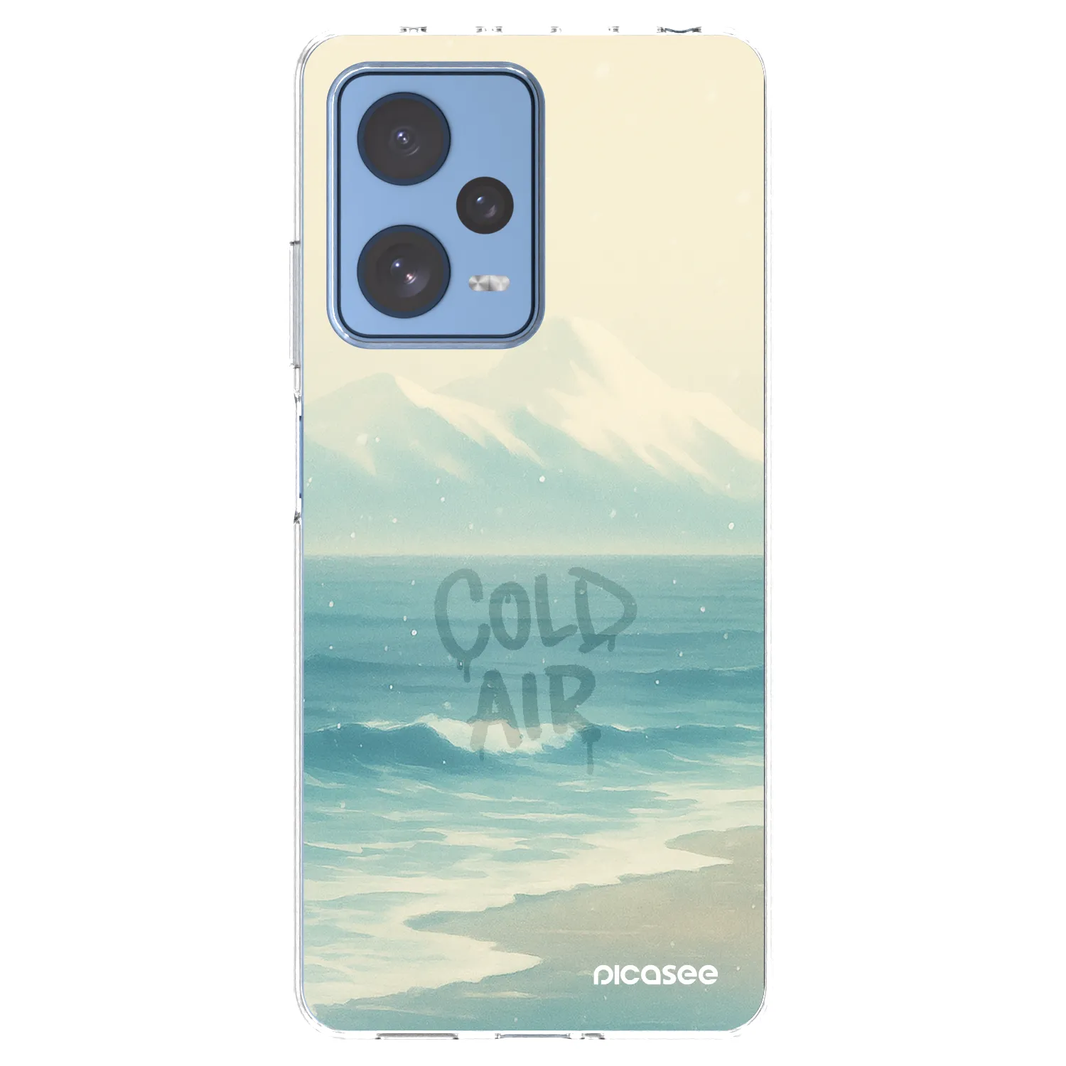 Picasee silikonska prozirna maskica za Xiaomi Redmi Note 12 Pro 5G - COLD AIR