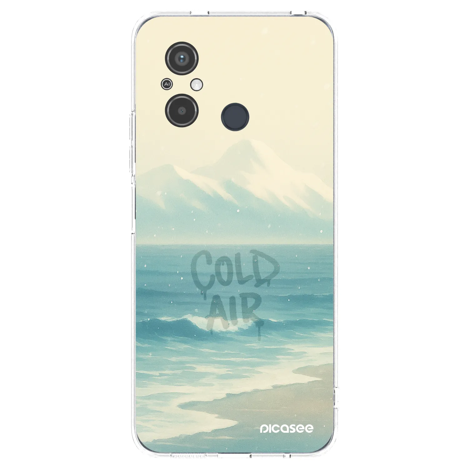 Picasee silikonska prozirna maskica za Xiaomi Redmi 12C - COLD AIR