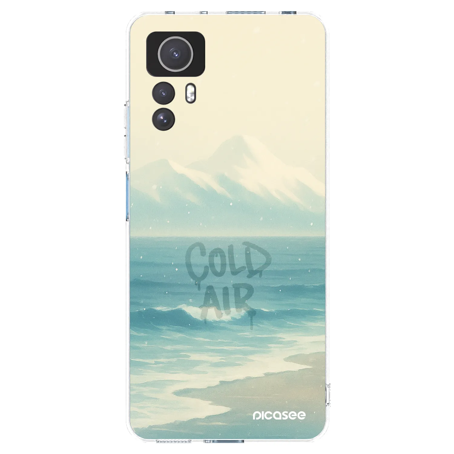 Picasee silikonska prozirna maskica za Xiaomi Redmi Note 12S - COLD AIR