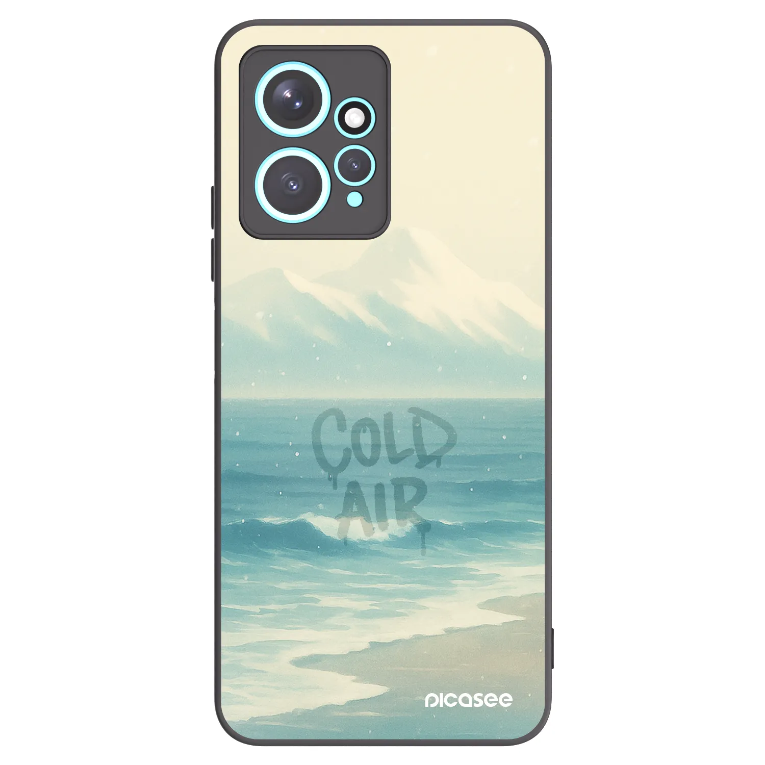Picasee crna silikonska maskica za Xiaomi Redmi Note 12 4G - COLD AIR