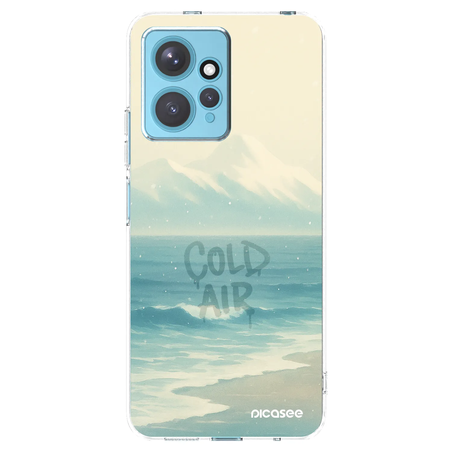 Picasee silikonska prozirna maskica za Xiaomi Redmi Note 12 4G - COLD AIR