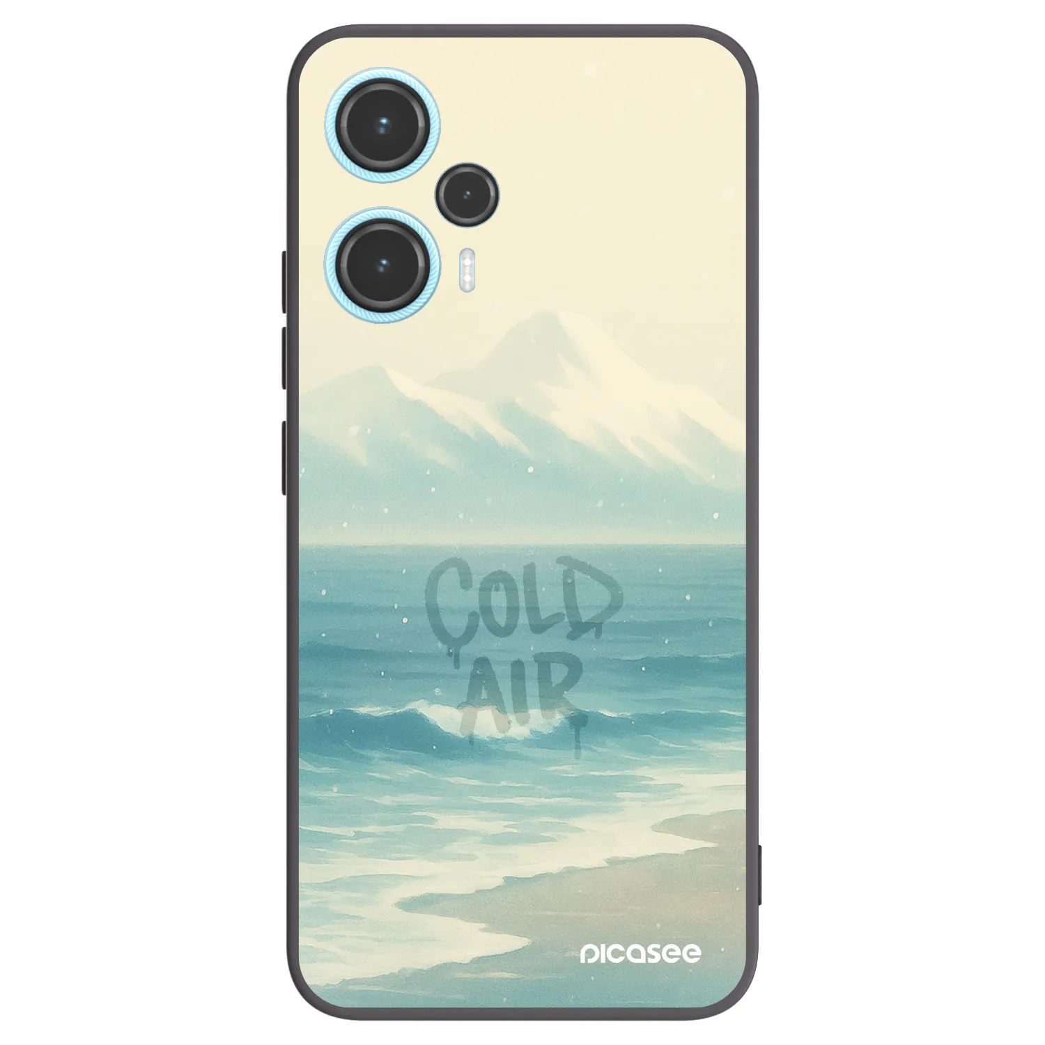 Picasee crna silikonska maskica za Xiaomi Poco F5 - COLD AIR