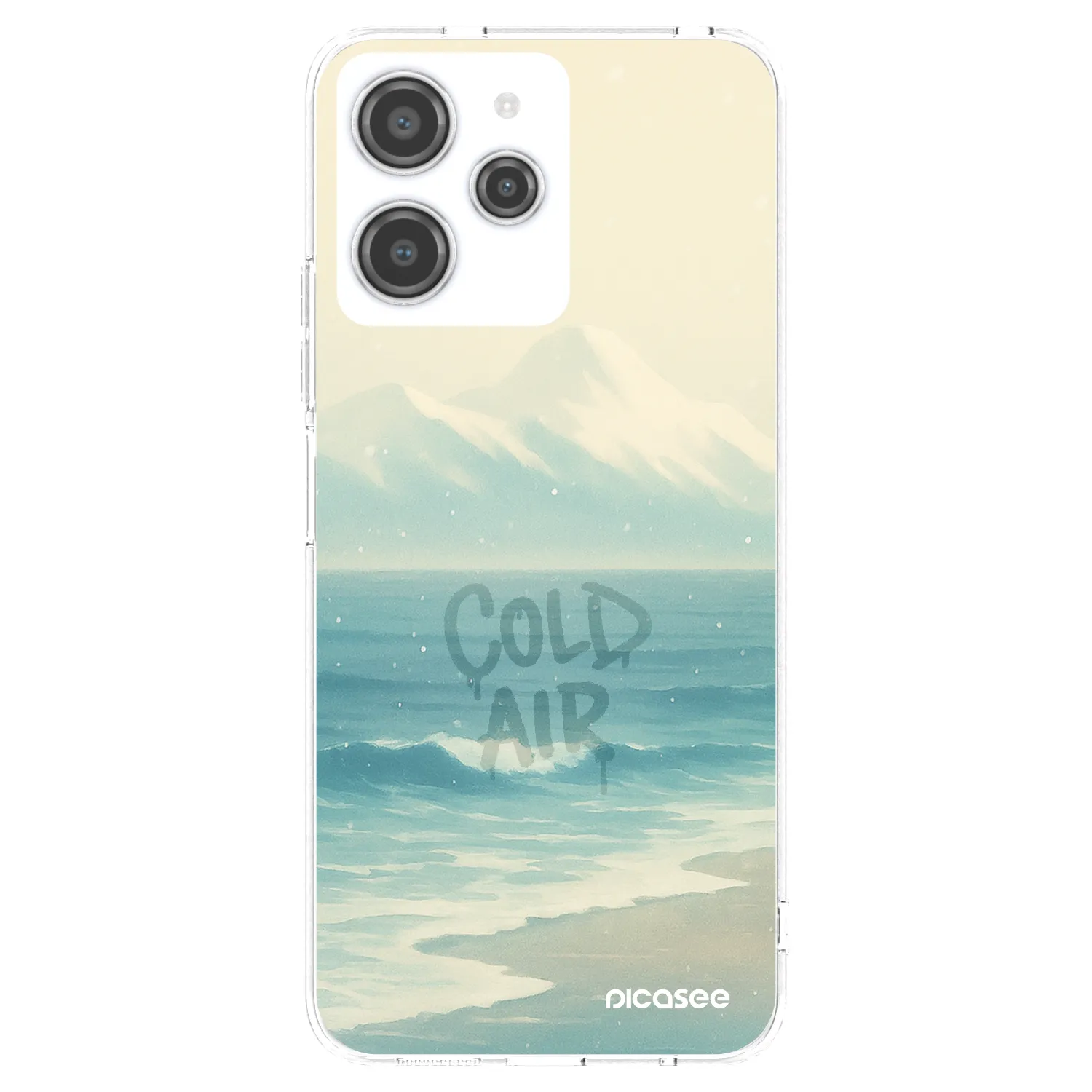 Picasee silikonska prozirna maskica za Xiaomi Redmi 12 4G - COLD AIR