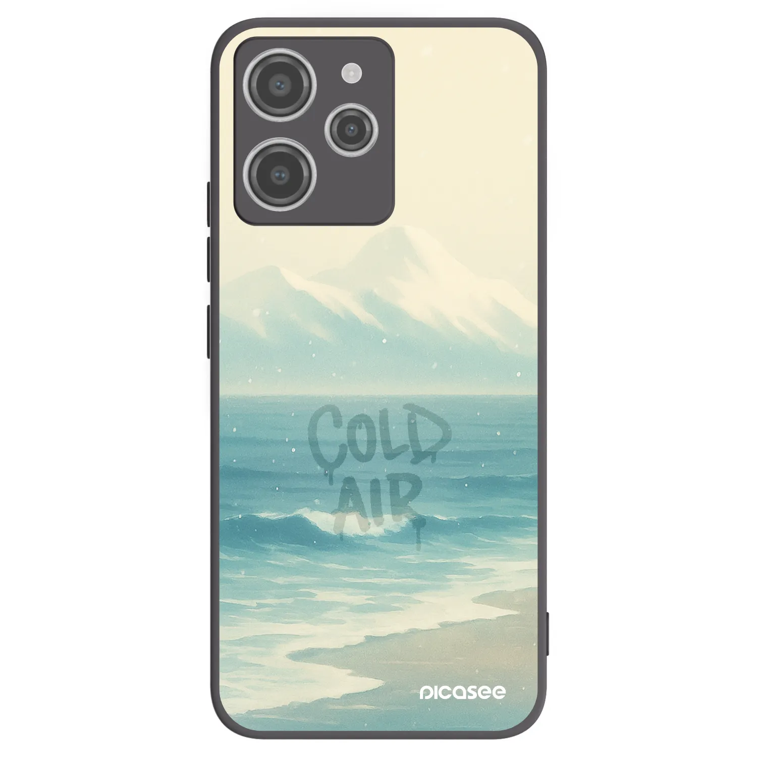 Picasee crna silikonska maskica za Xiaomi Redmi 12 4G - COLD AIR