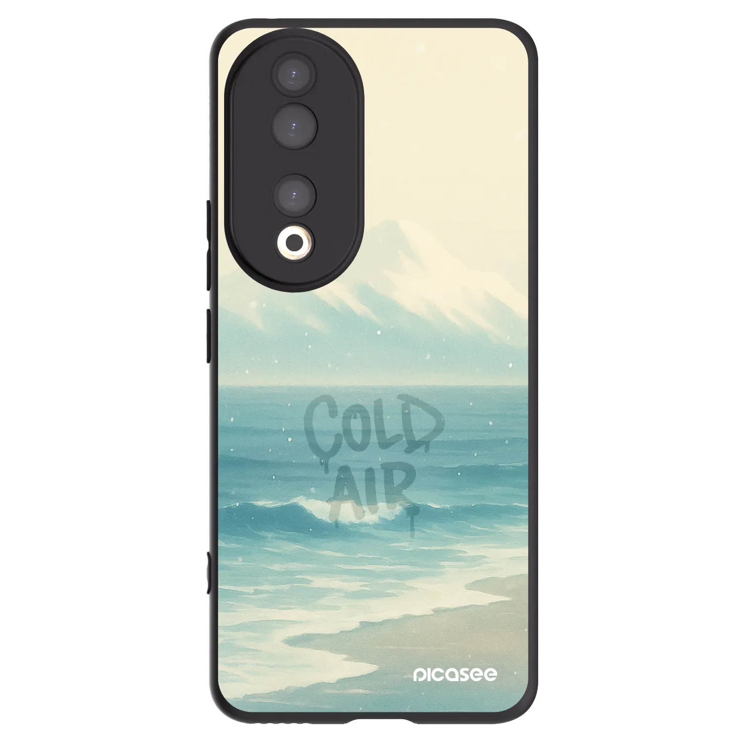 Picasee crna silikonska maskica za Honor 90 5G - COLD AIR
