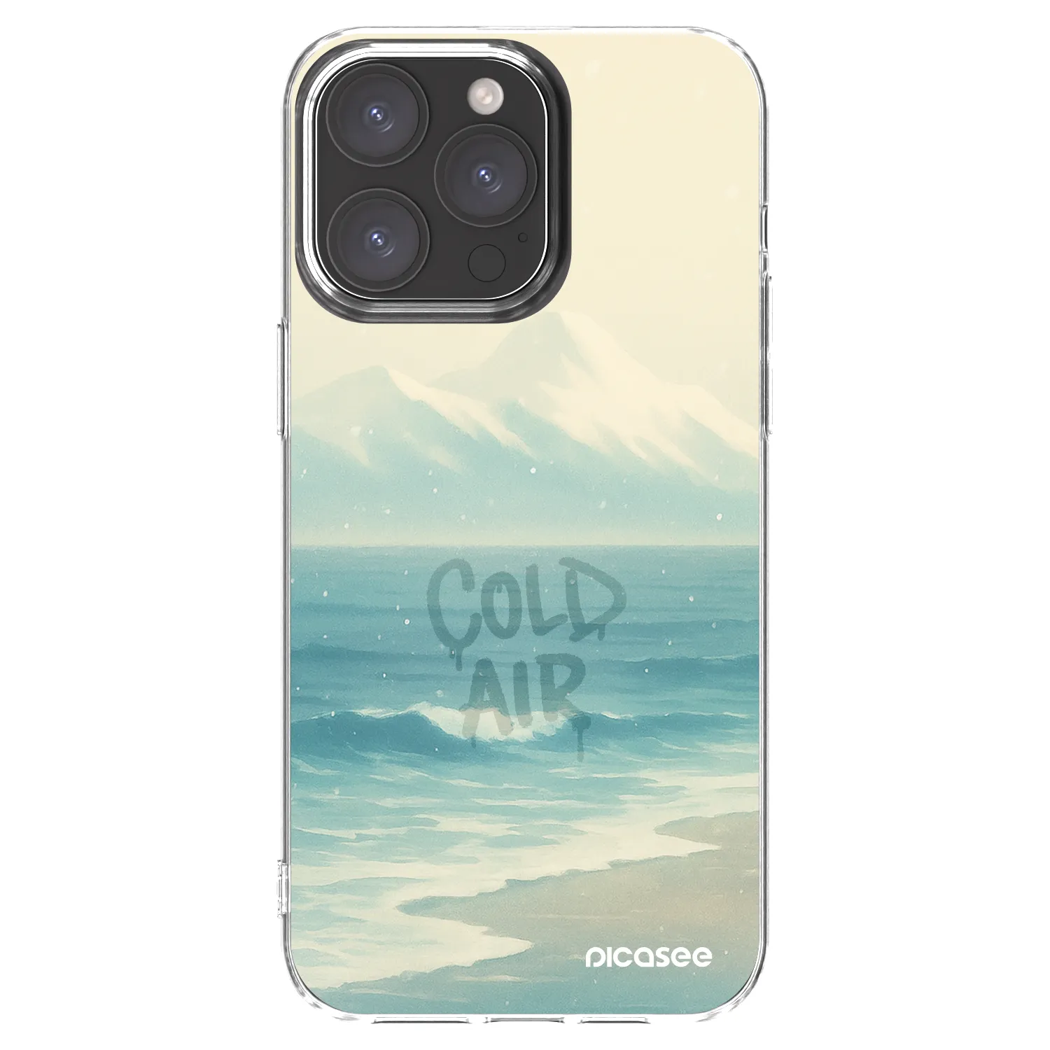 Picasee silikonska prozirna maskica za Apple iPhone 15 Pro Max - COLD AIR
