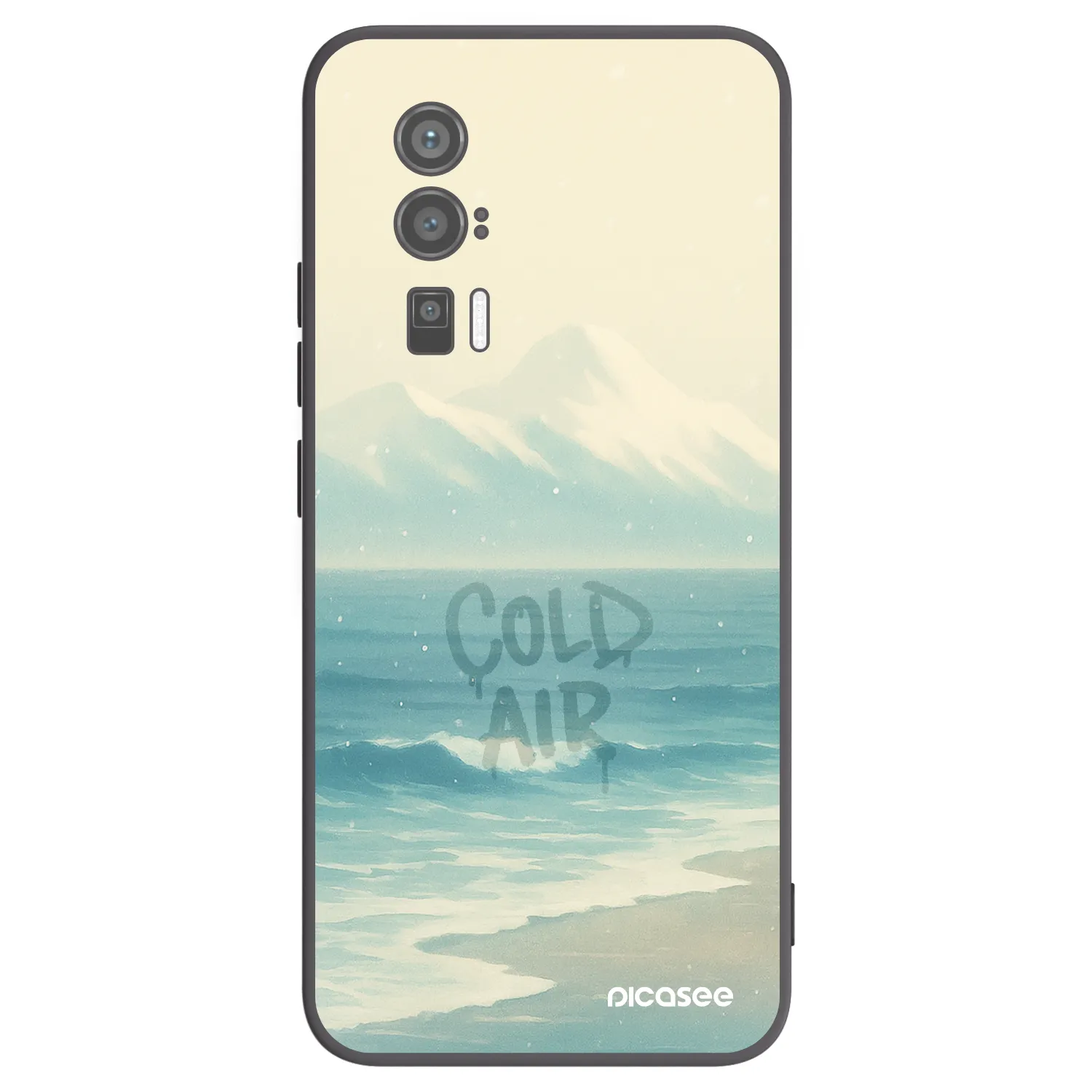 Picasee crna silikonska maskica za Xiaomi Poco F5 Pro 5G - COLD AIR