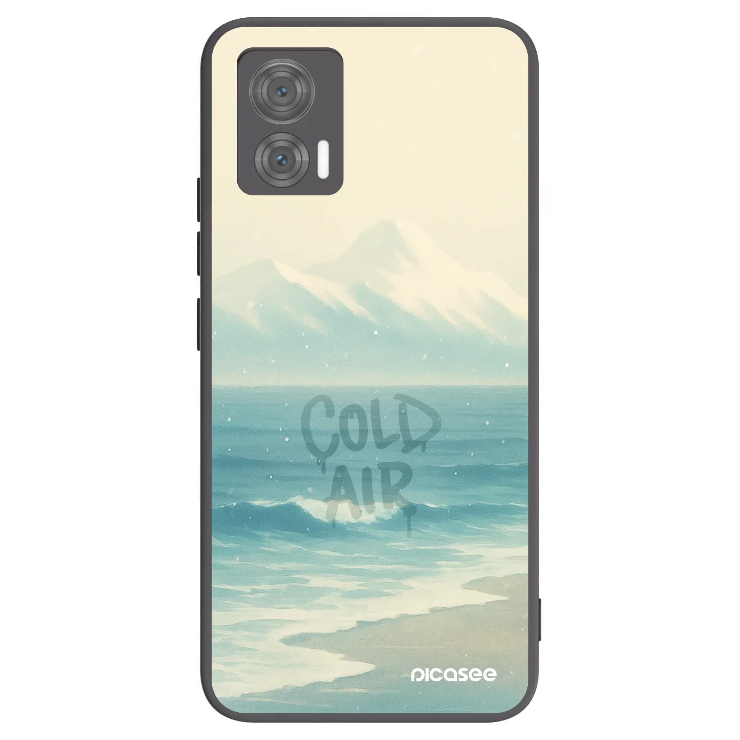 Picasee crna silikonska maskica za Motorola Edge 30 Neo - COLD AIR