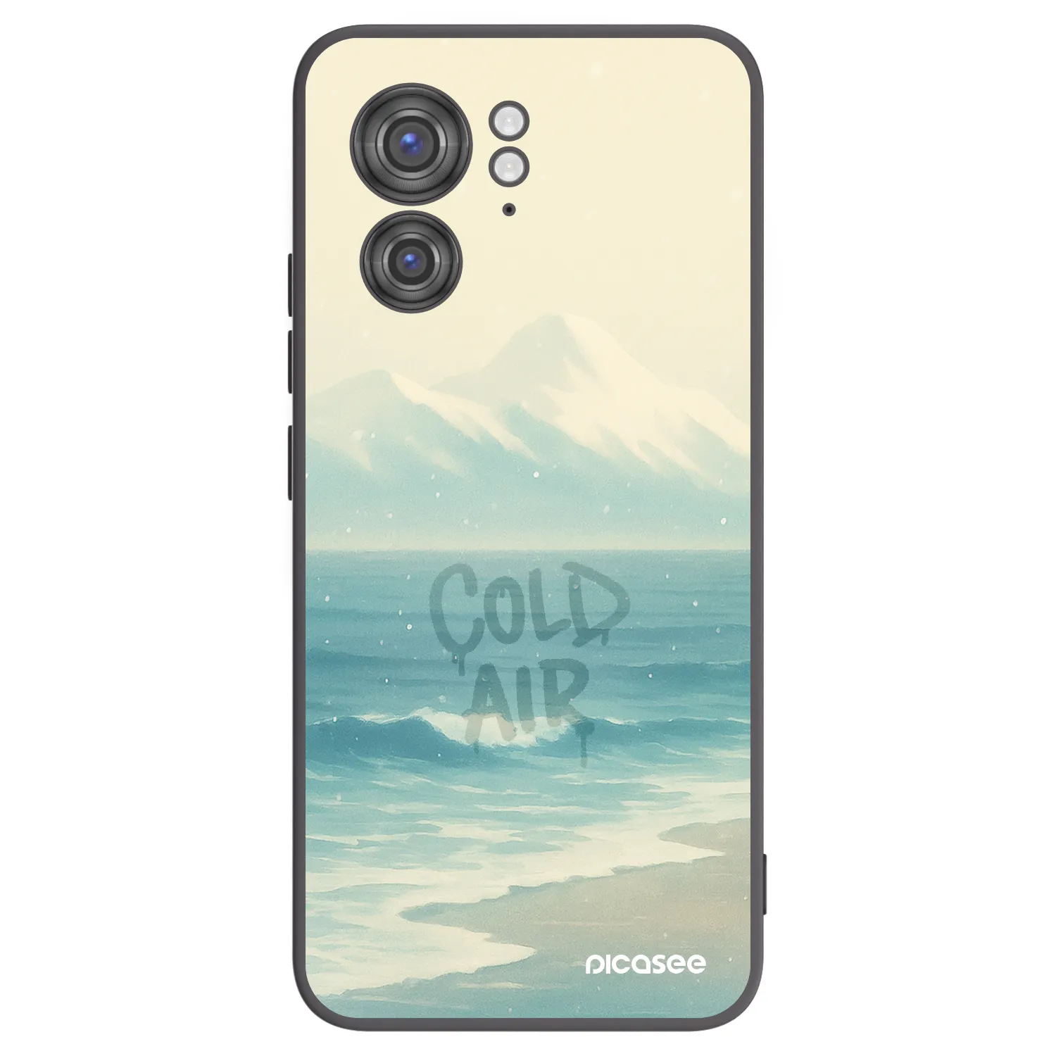 Picasee crna silikonska maskica za Motorola Edge 40 - COLD AIR