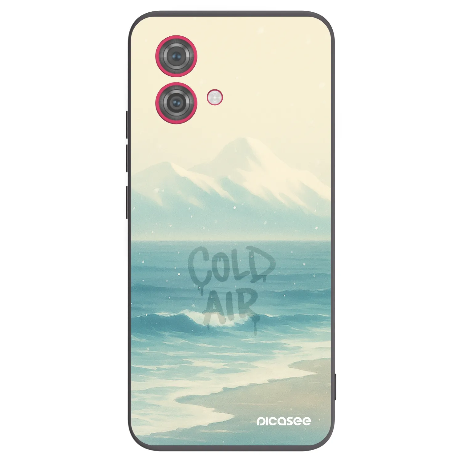 Picasee crna silikonska maskica za Motorola Moto G84 5G - COLD AIR